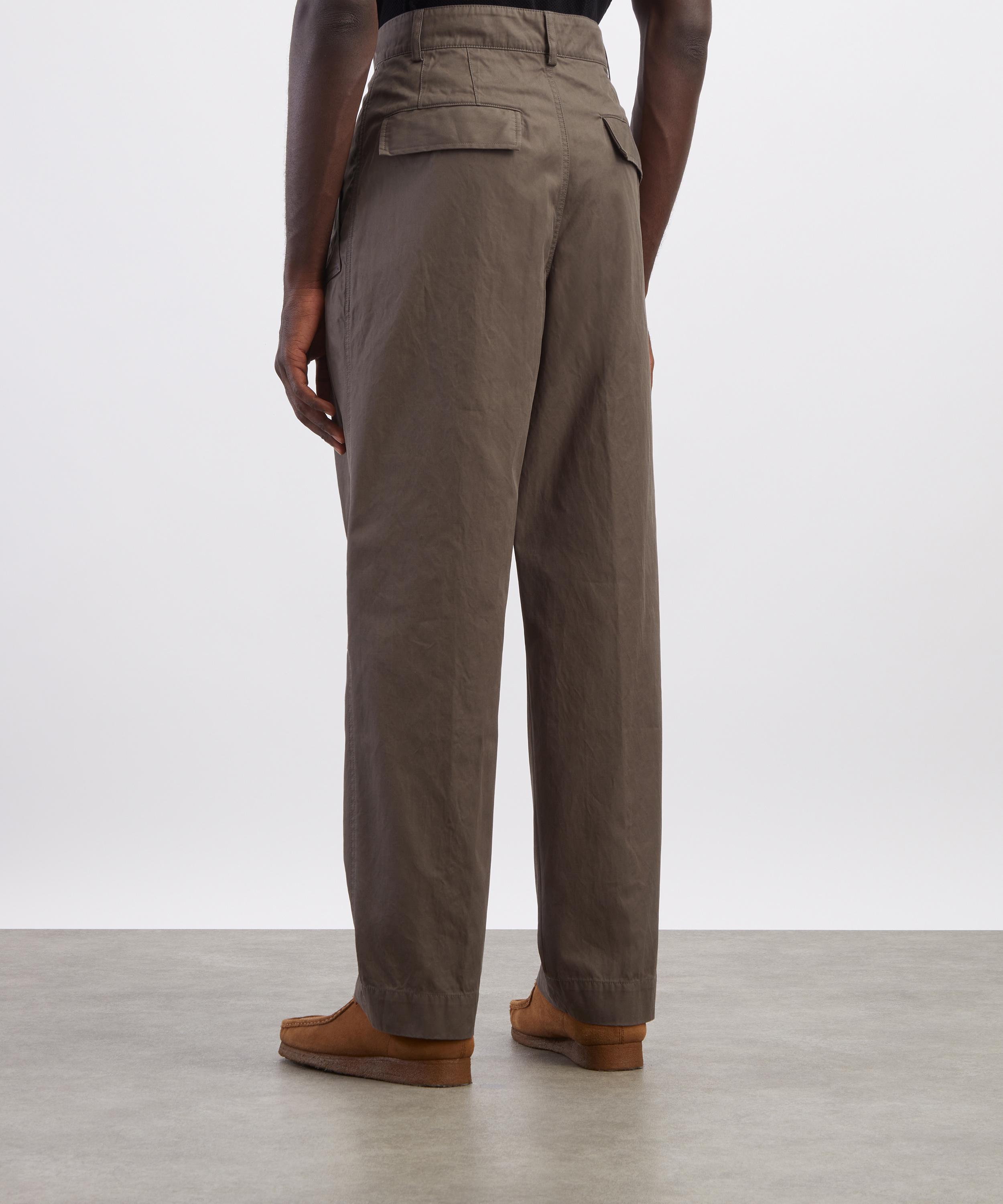Dries Van Noten - Khaki Technical Trousers image number 3