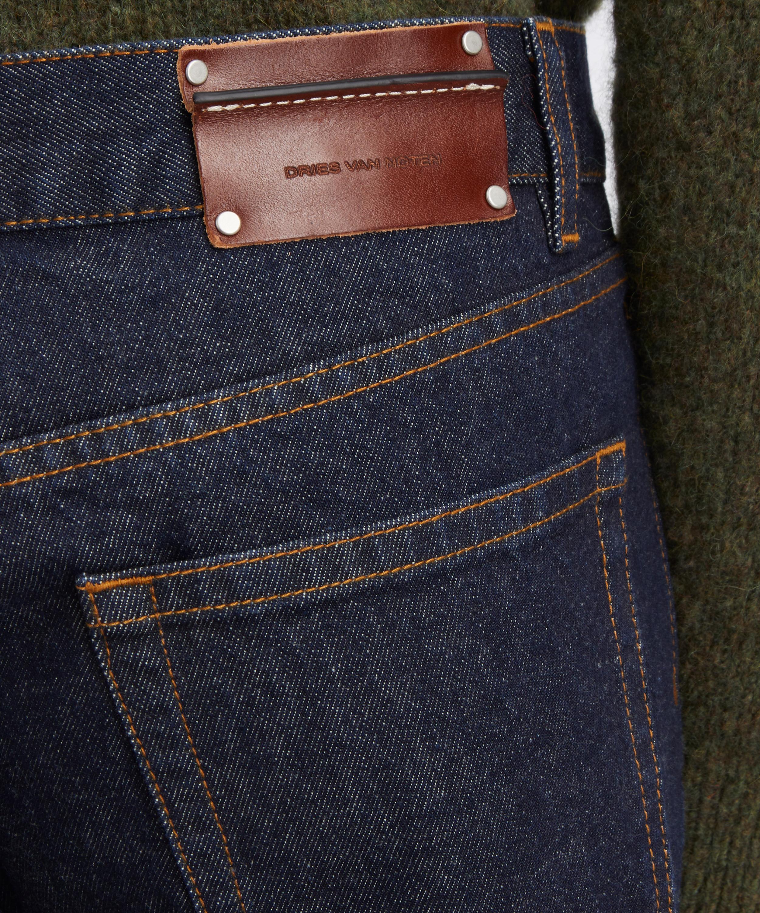 Dries Van Noten - Indigo Straight-Leg Jeans image number 4