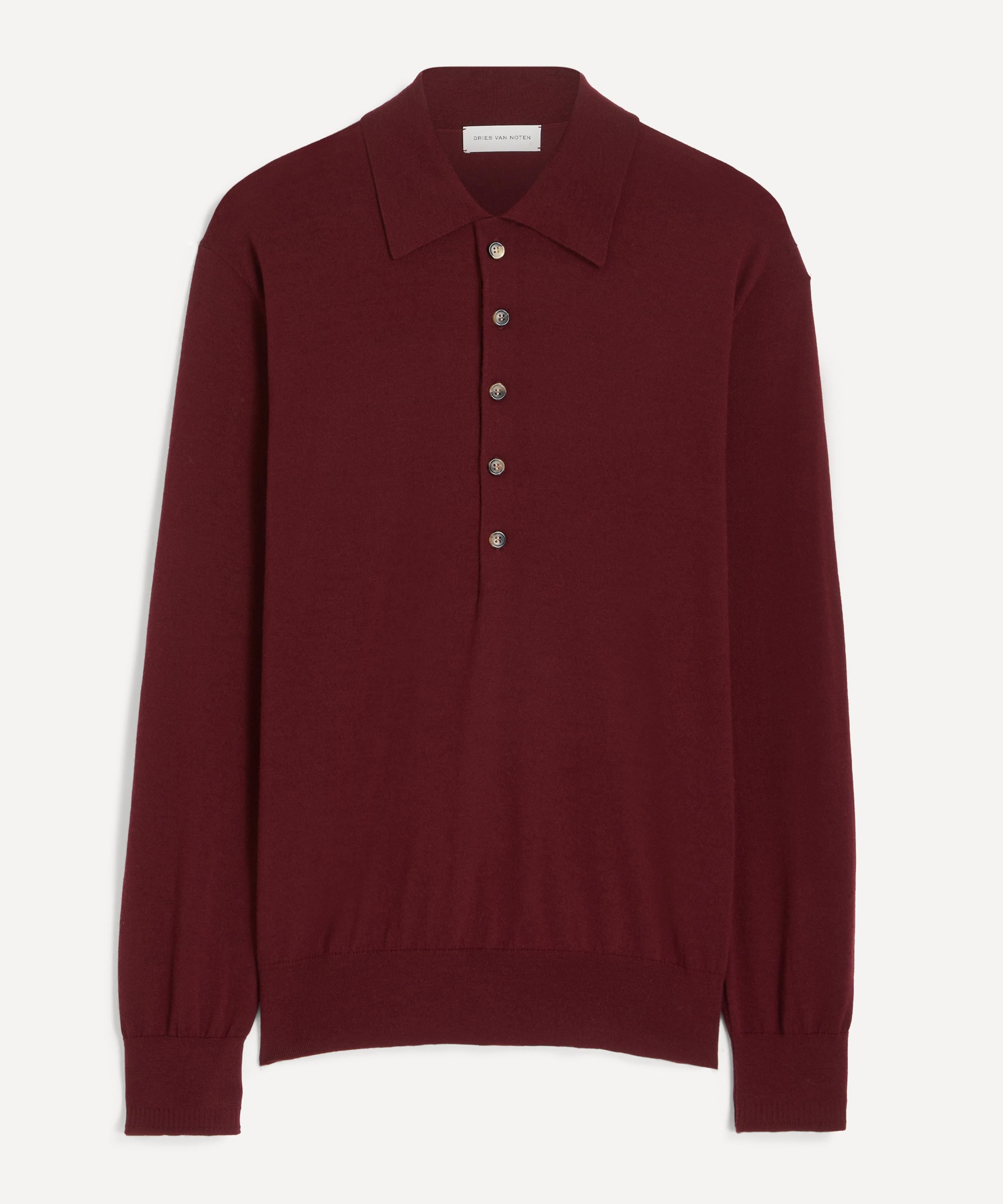 Dries Van Noten - Wool Polo Shirt image number 0