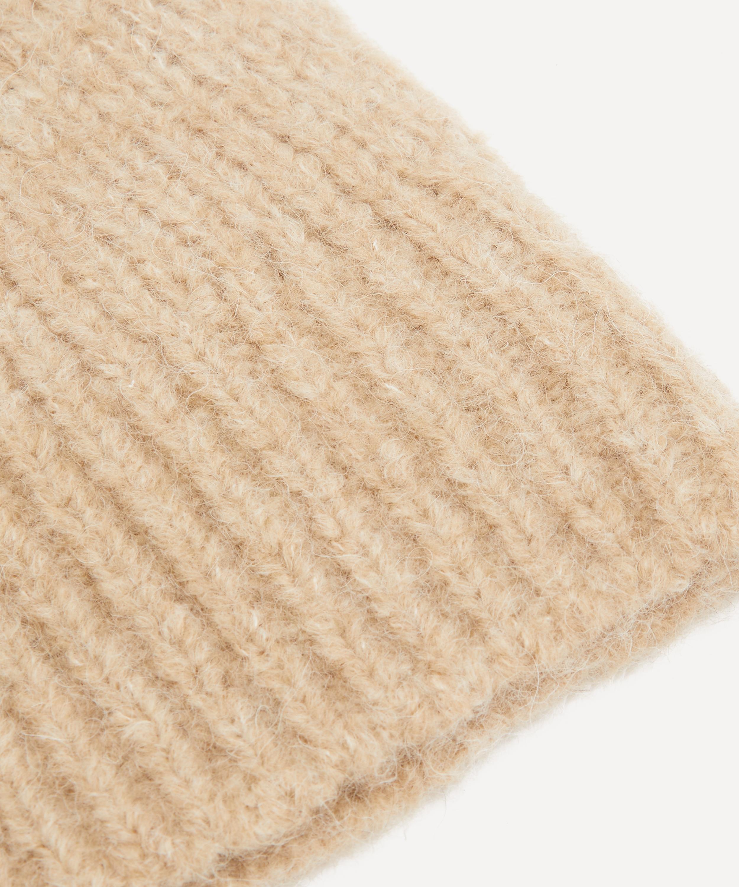 Dries Van Noten - Black Alpaca-Merino Wool Beanie image number 2
