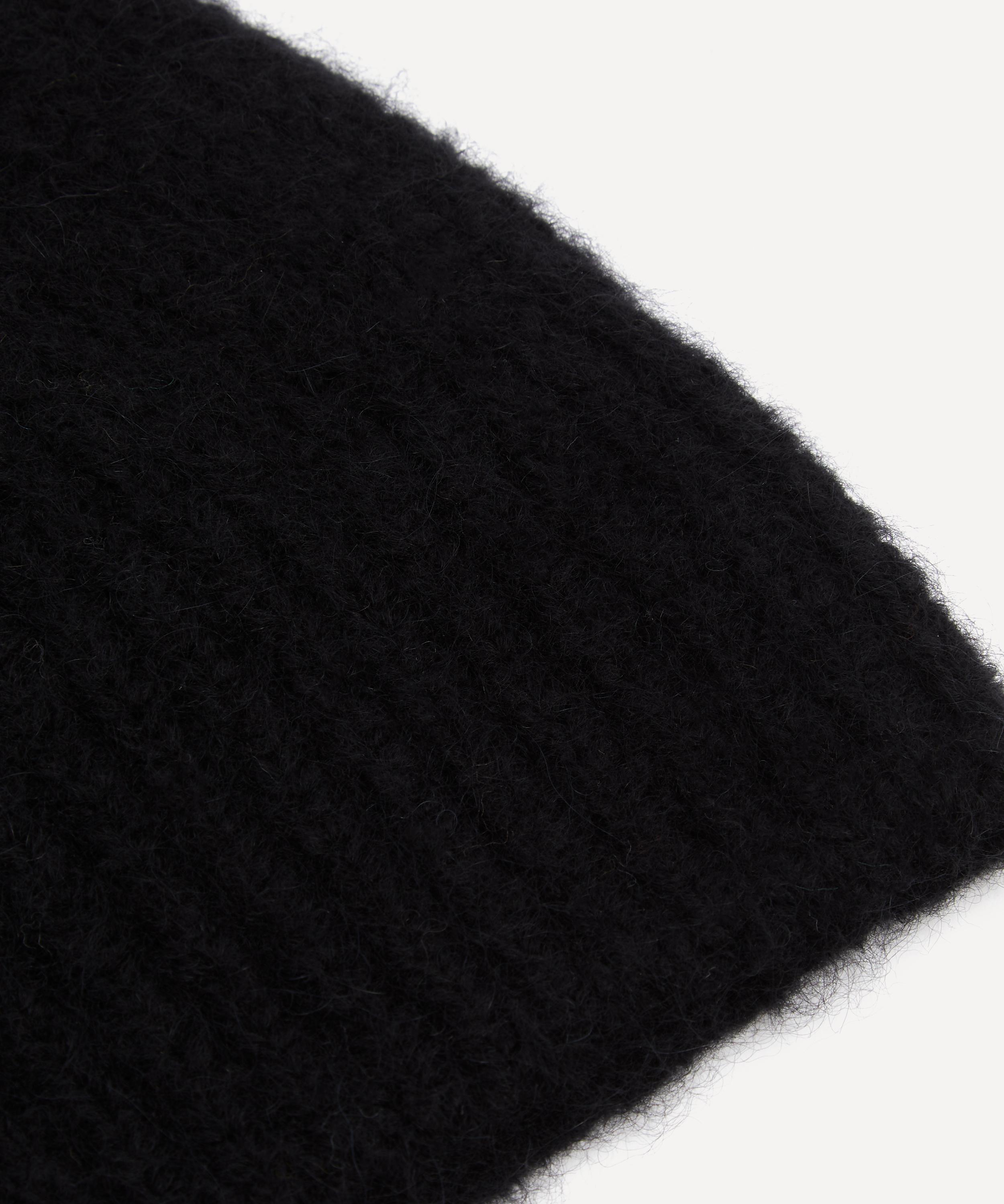 Dries Van Noten - Black Alpaca-Merino Wool Beanie image number 2