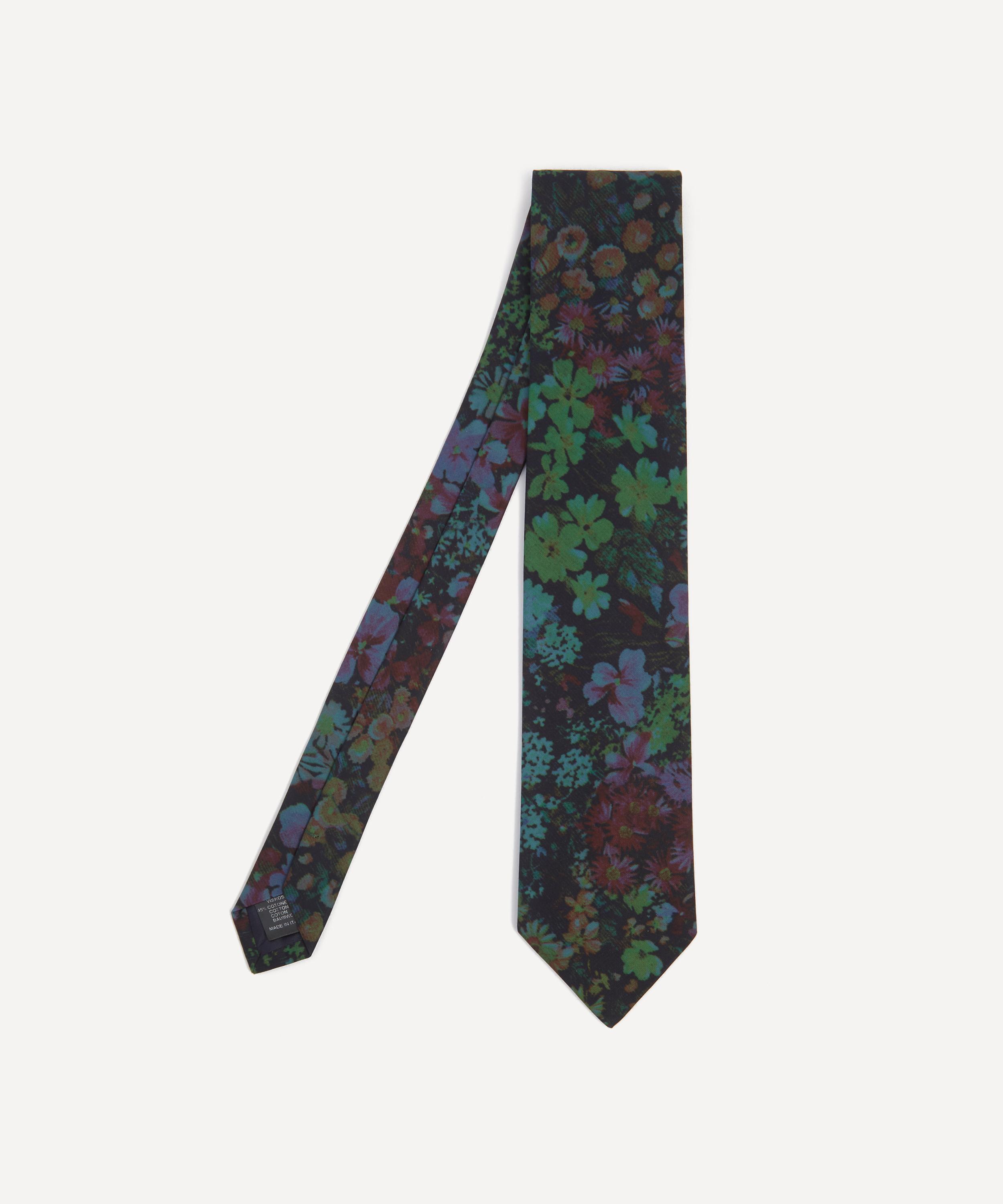 Dries Van Noten - Floral Printed Viscose Tie image number 0