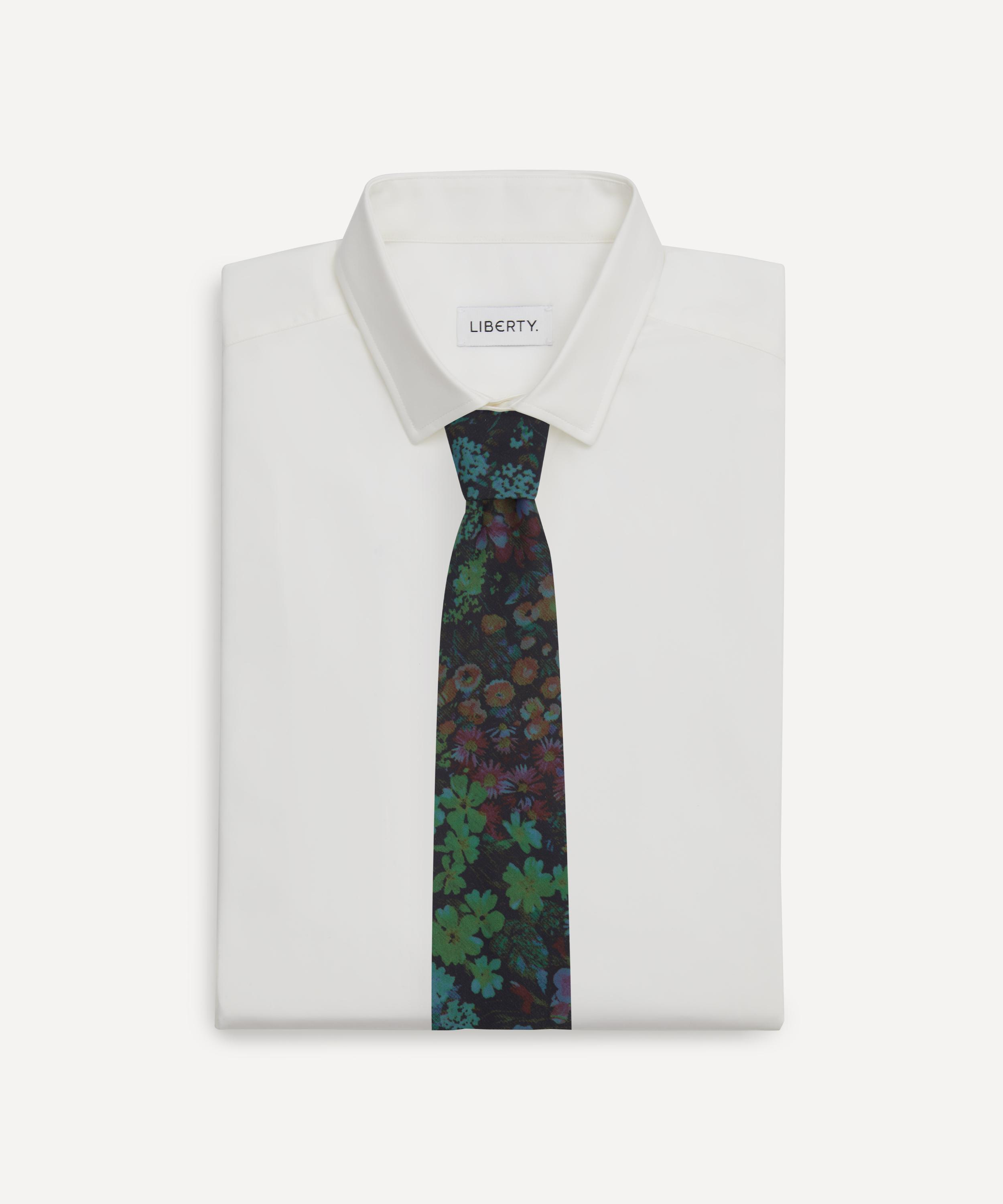 Dries Van Noten - Floral Printed Viscose Tie image number 2