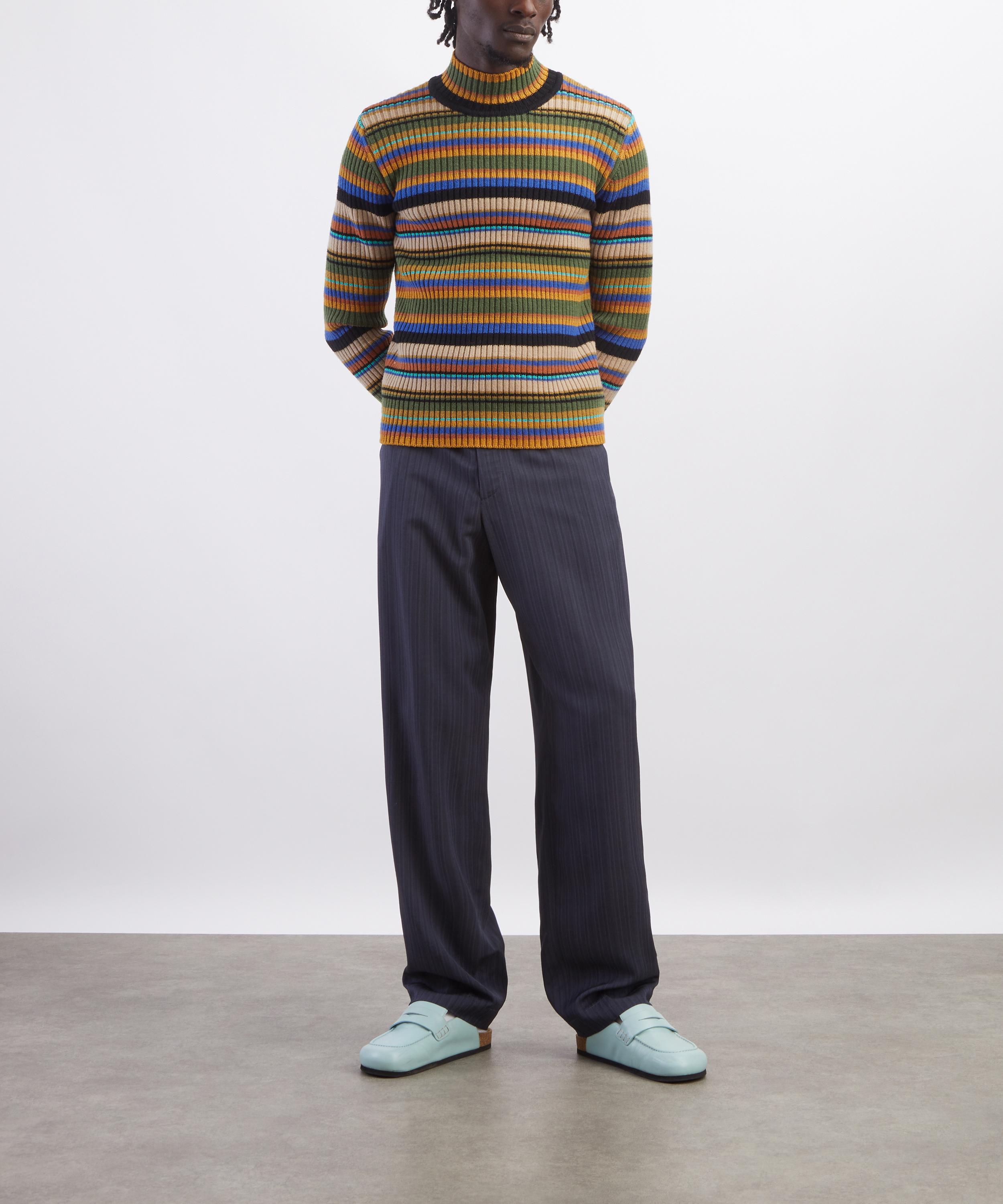 Dries Van Noten - Navy Drawstring Trousers image number 1