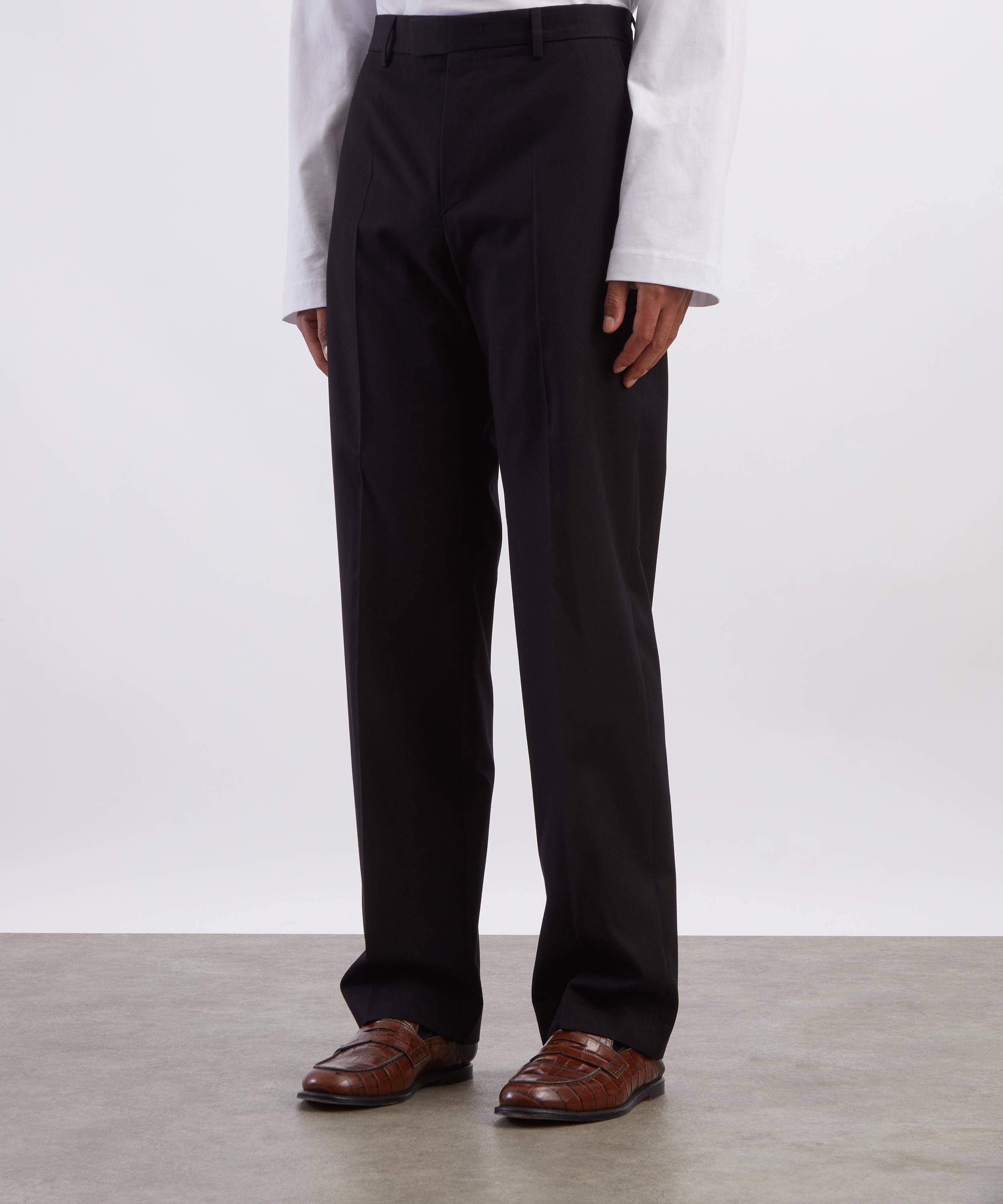 Dries Van Noten - Navy Straight-Leg Tailored Trousers image number 2