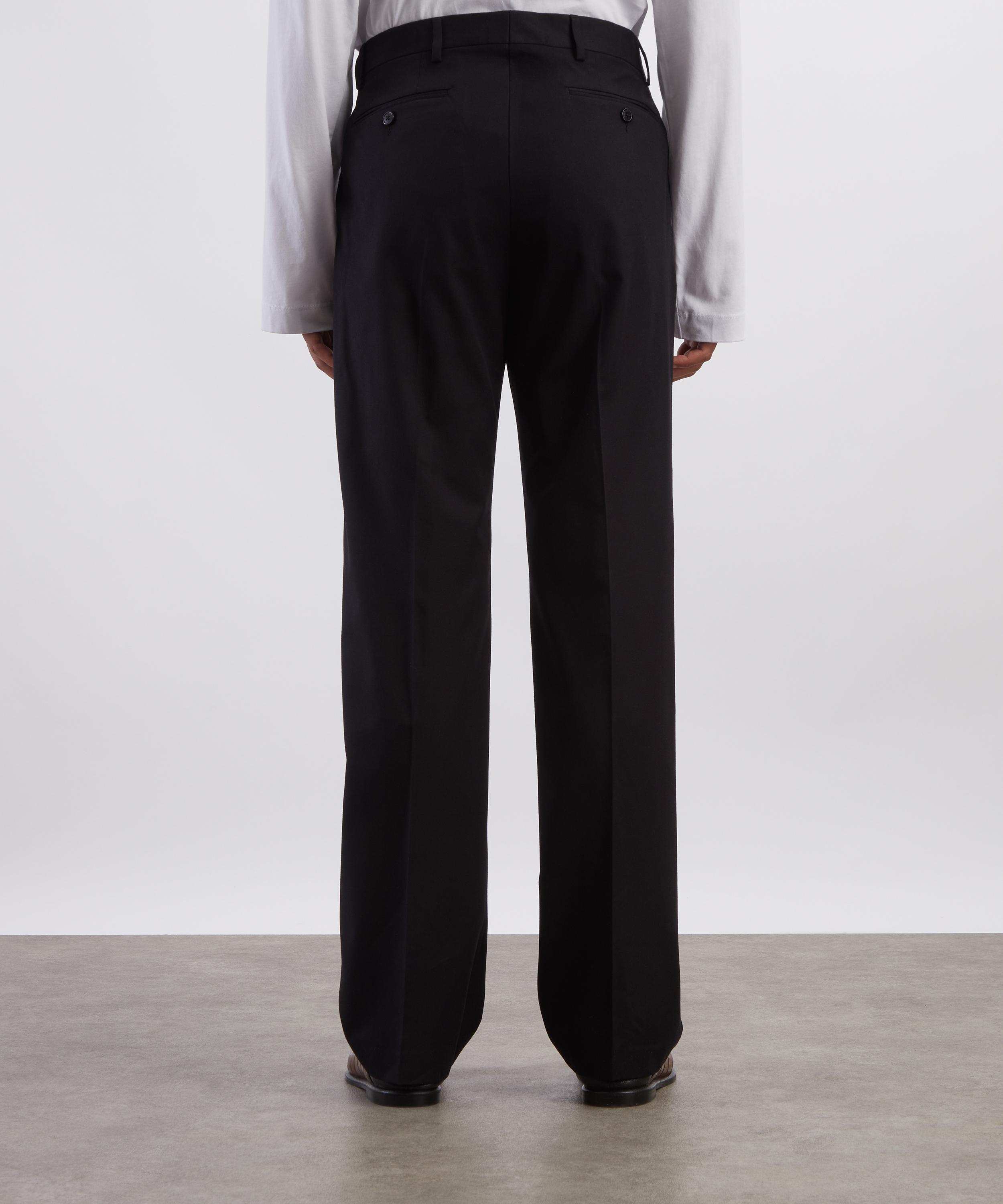 Dries Van Noten - Navy Straight-Leg Tailored Trousers image number 3