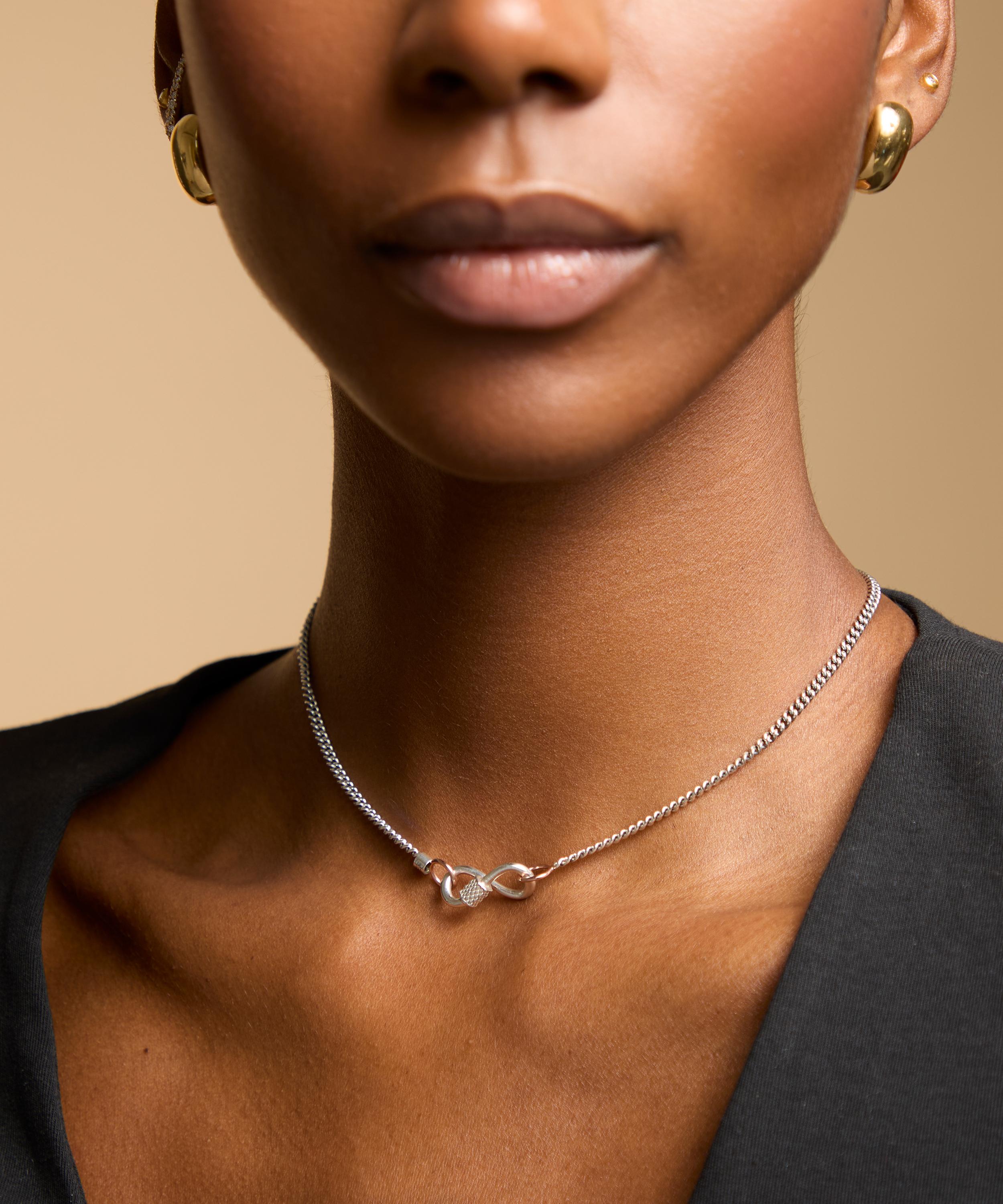 Marla Aaron - Sterling Silver Baby DNA Lock image number 1