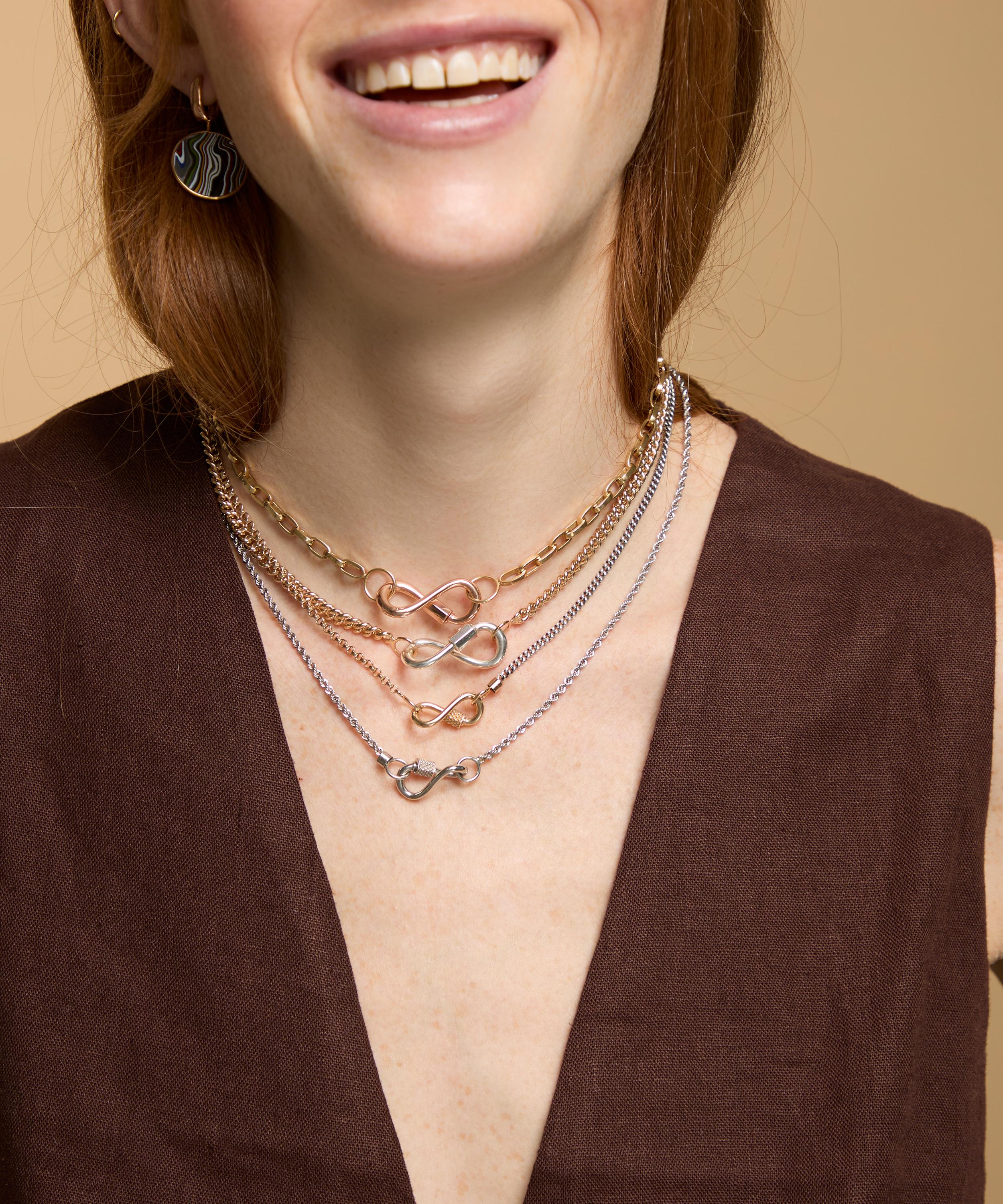 Marla Aaron - 14ct Gold DNA Lock image number 3