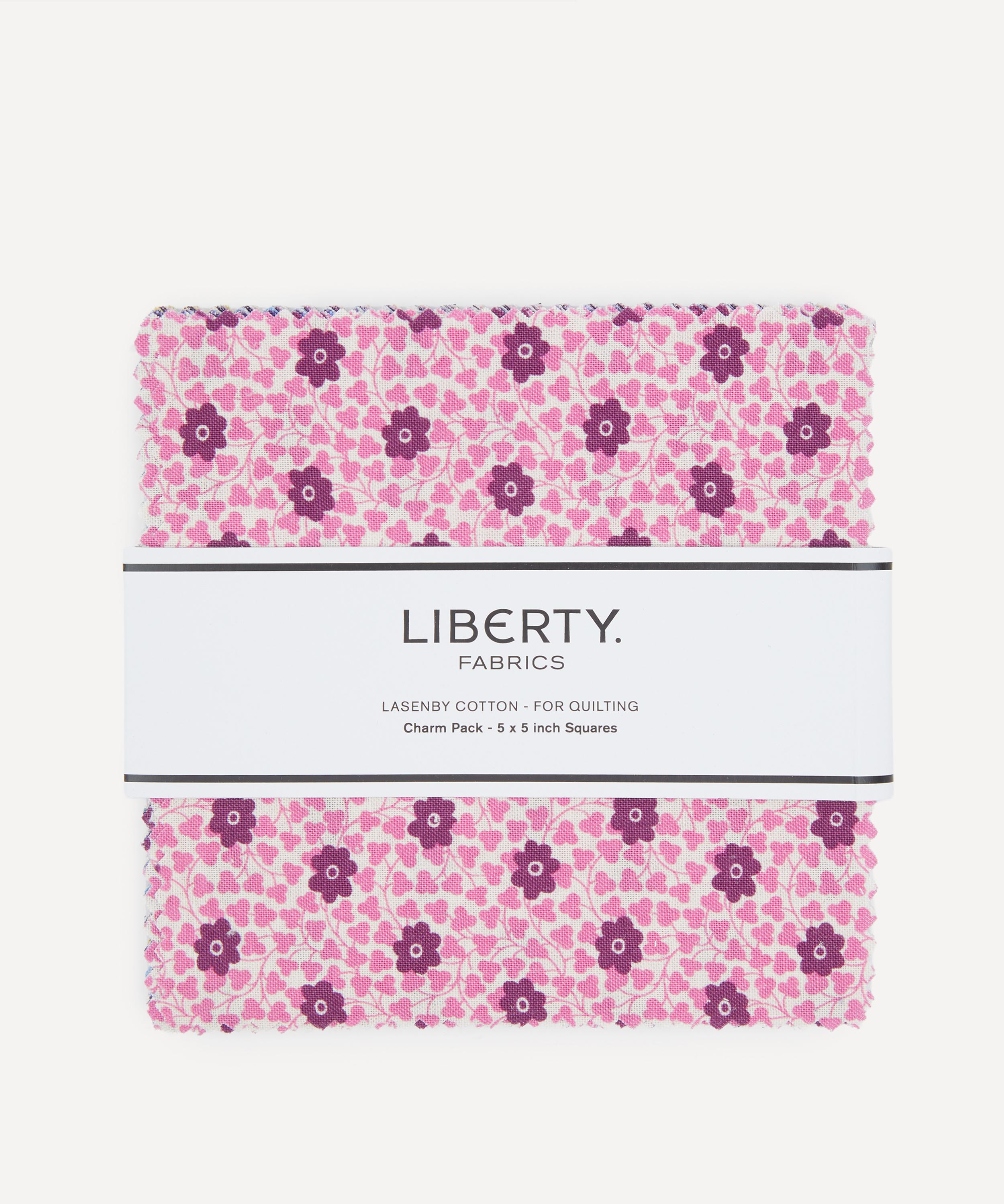 Liberty Fabrics - Pink Lasenby Quilting Cotton 5&rdquo; x 5&rdquo; Squares image number 0