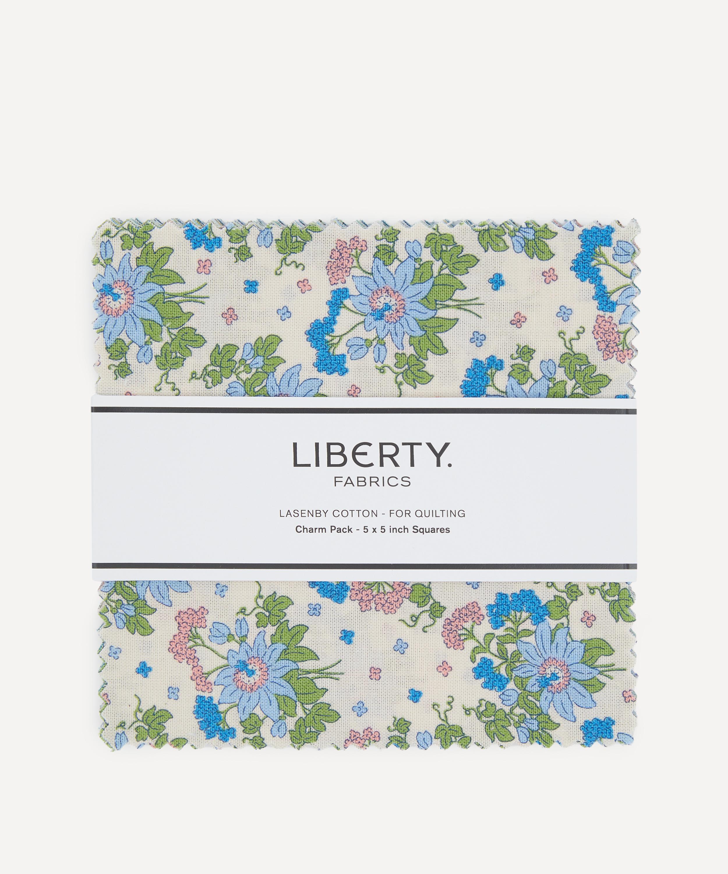 Liberty Fabrics - Green Lasenby Quilting Cotton 5&rdquo; x 5&rdquo; Squares image number 0