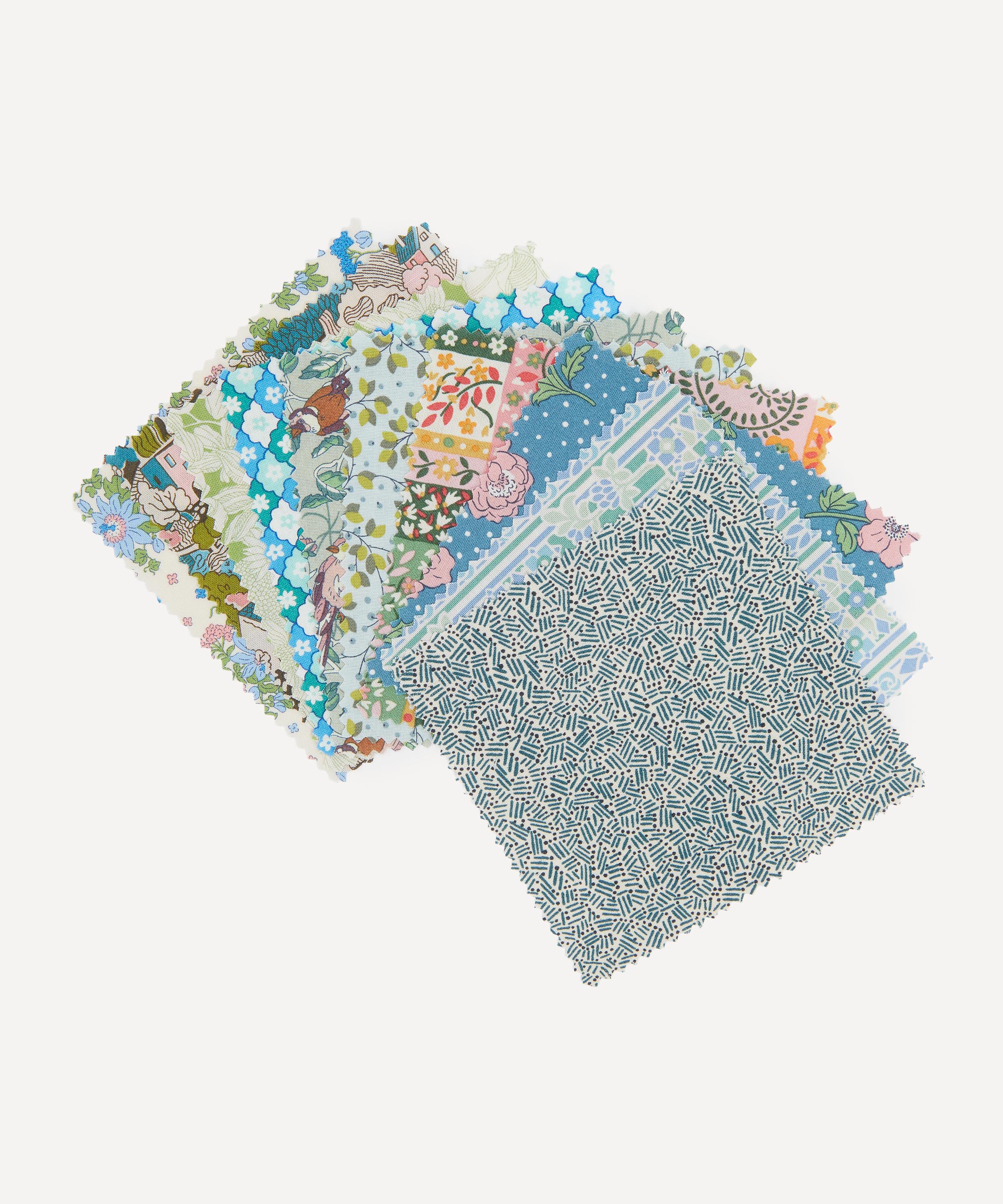 Liberty Fabrics - Green Lasenby Quilting Cotton 5&rdquo; x 5&rdquo; Squares image number 1