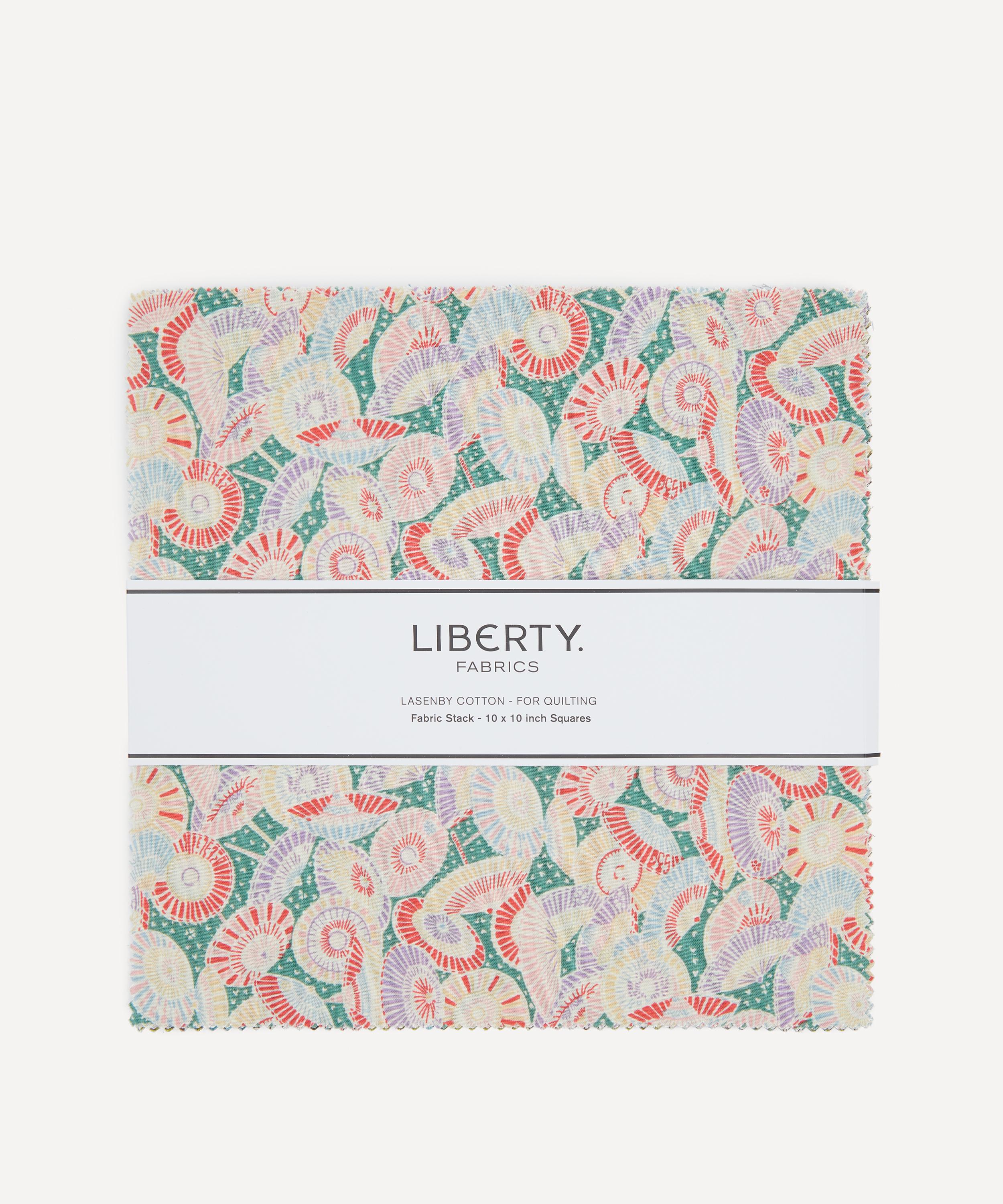 Liberty Fabrics - Green Lasenby Quilting Cotton 10&rdquo; x 10&rdquo; Squares image number 0