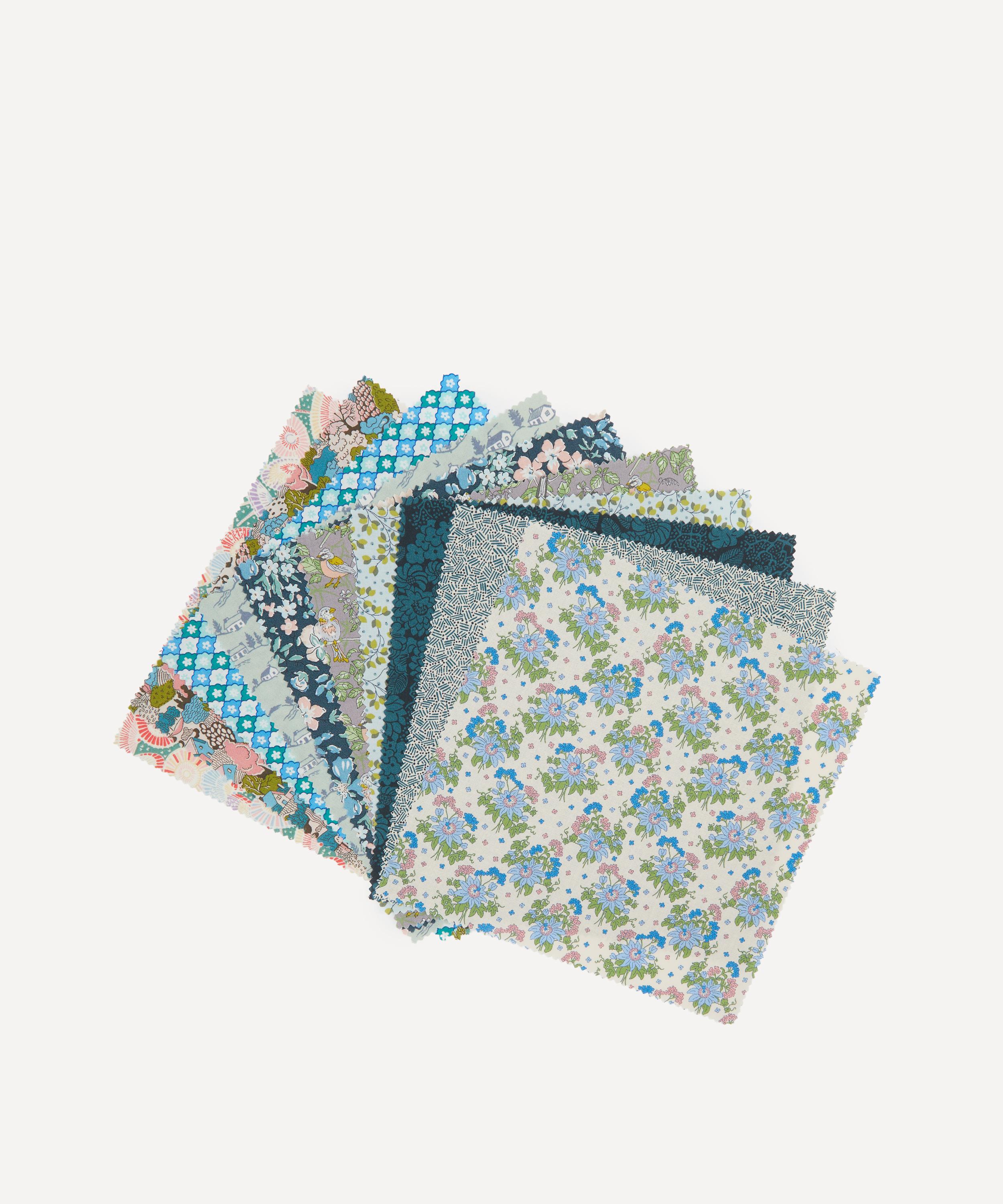 Liberty Fabrics - Green Lasenby Quilting Cotton 10&rdquo; x 10&rdquo; Squares image number 1