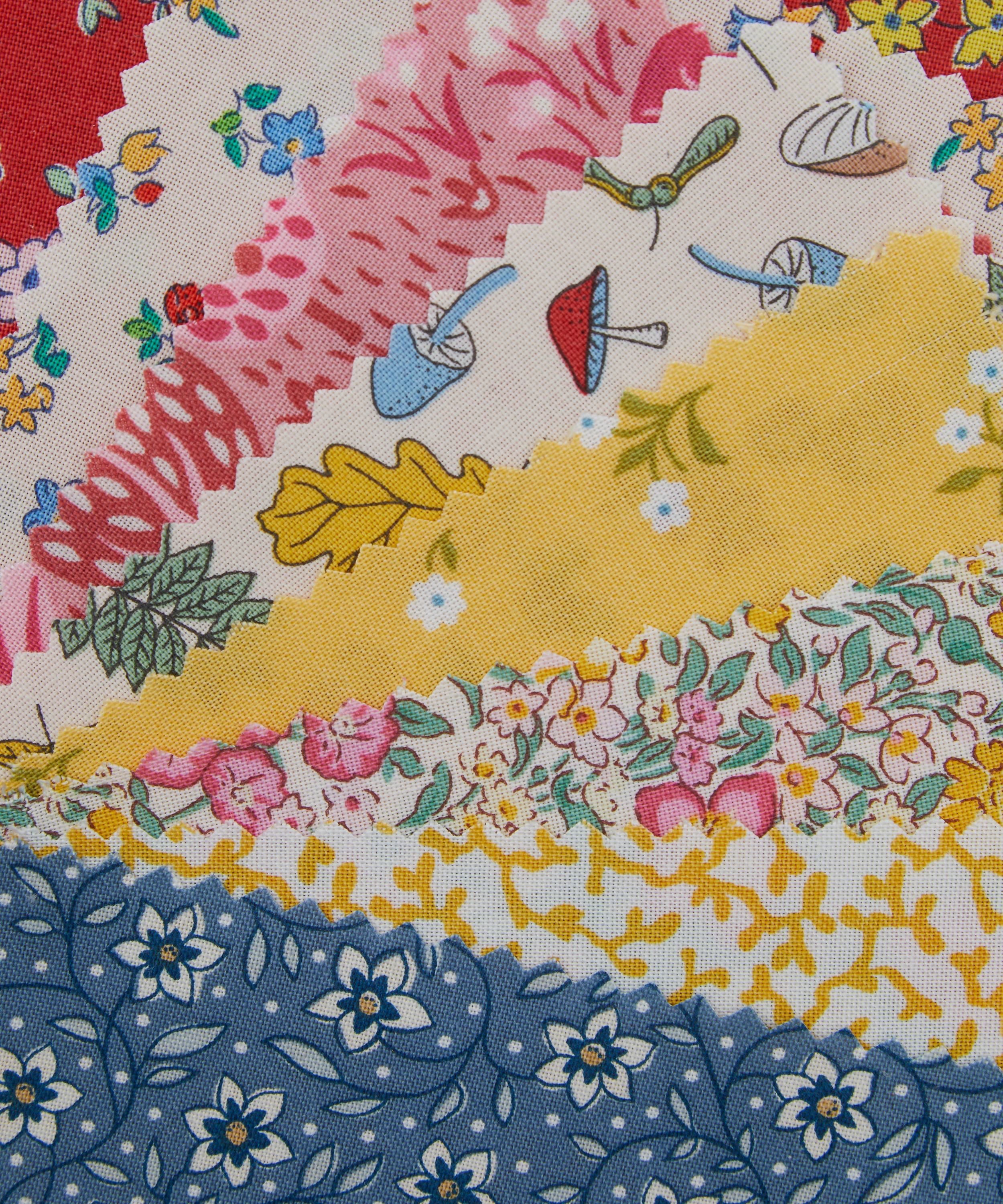 Liberty Fabrics - Red Lasenby Quilting Cotton 5&rdquo; x 5&rdquo; Squares image number 3