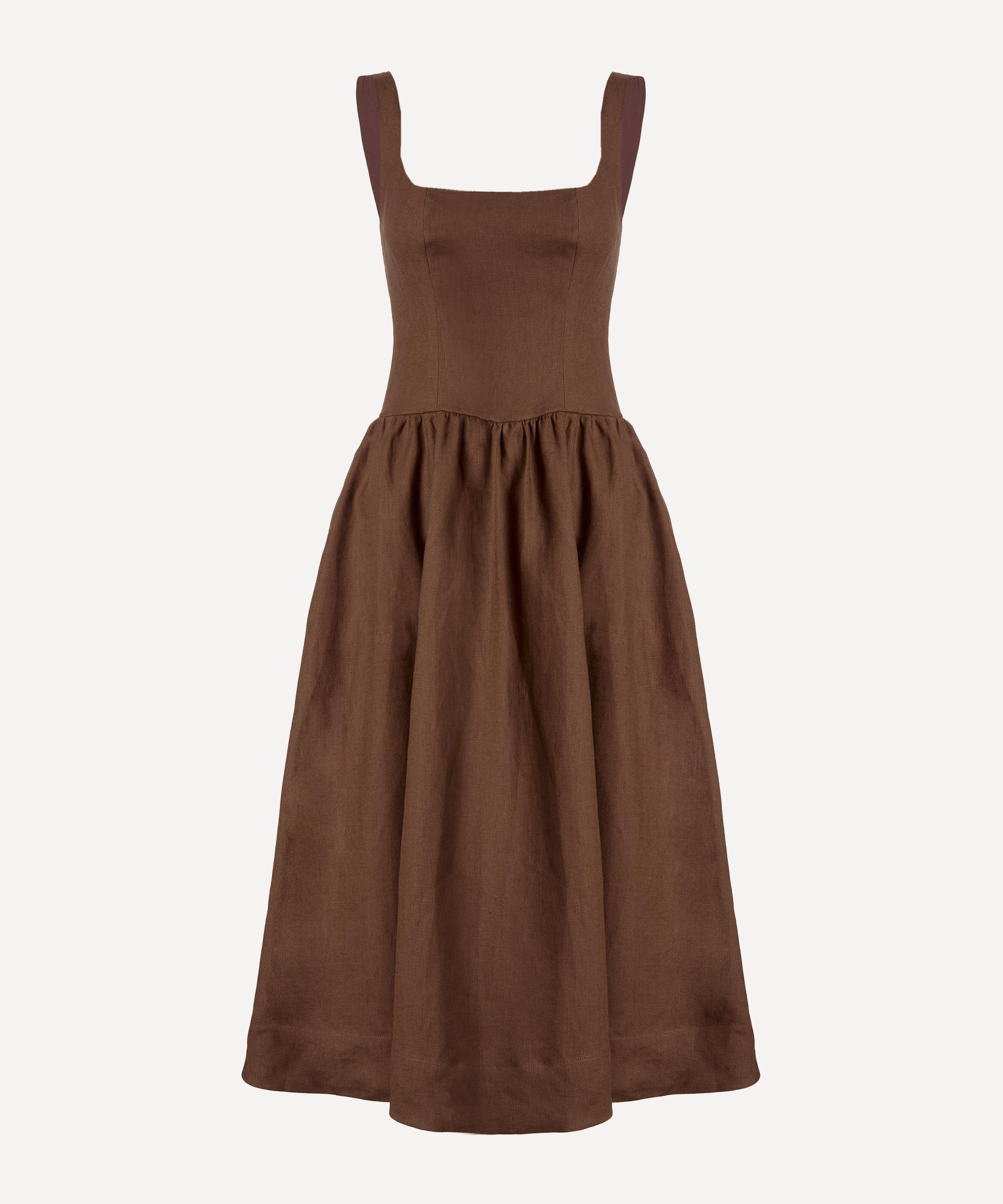 Reformation - Janu Linen Midi Dress image number 0