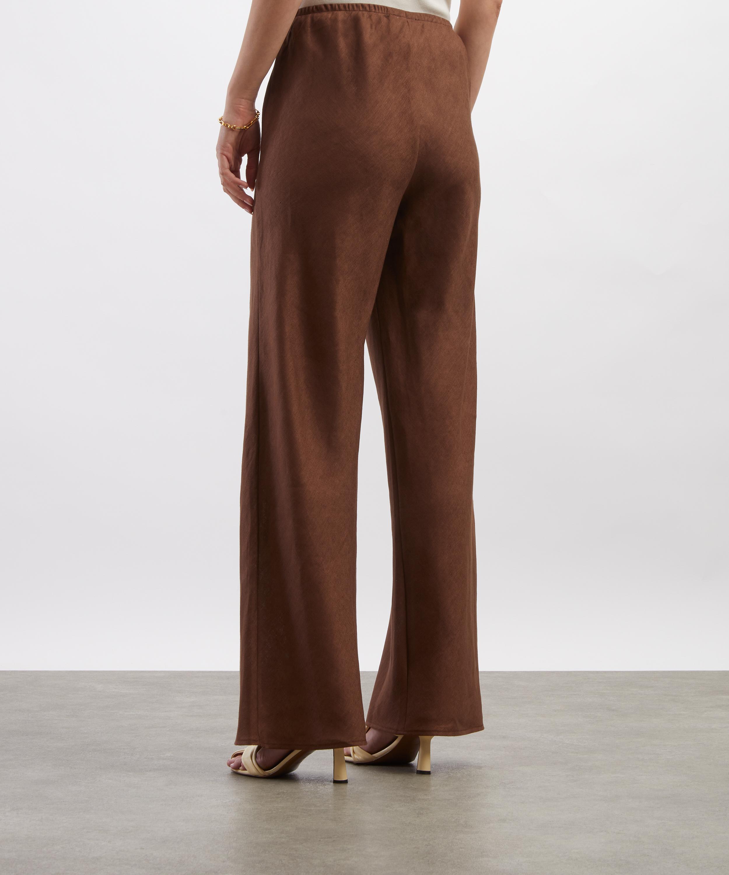 Reformation - Gale Linen Mid-Rise Trousers image number 3