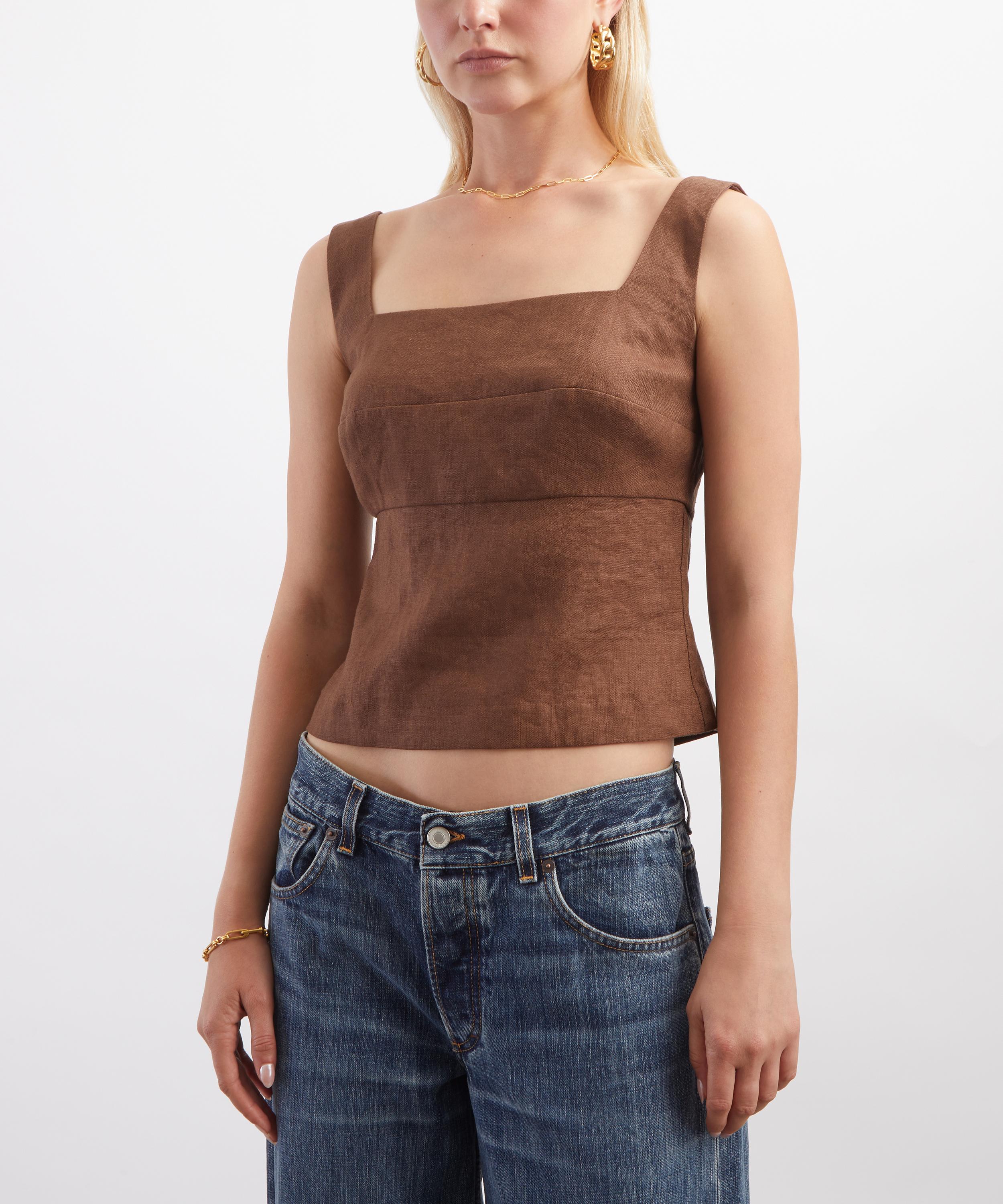 Reformation - Clarence Linen Top image number 2
