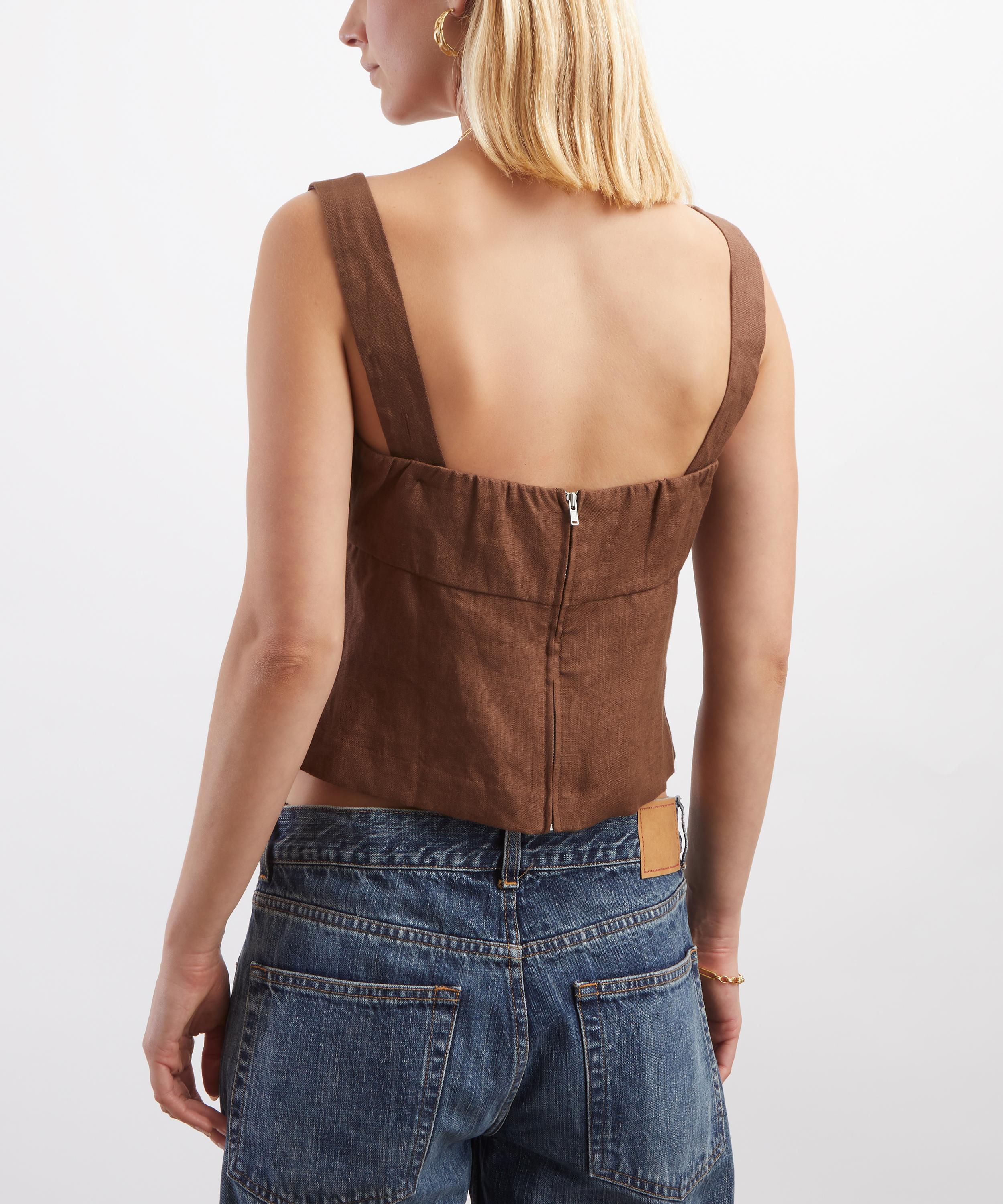 Reformation - Clarence Linen Top image number 3