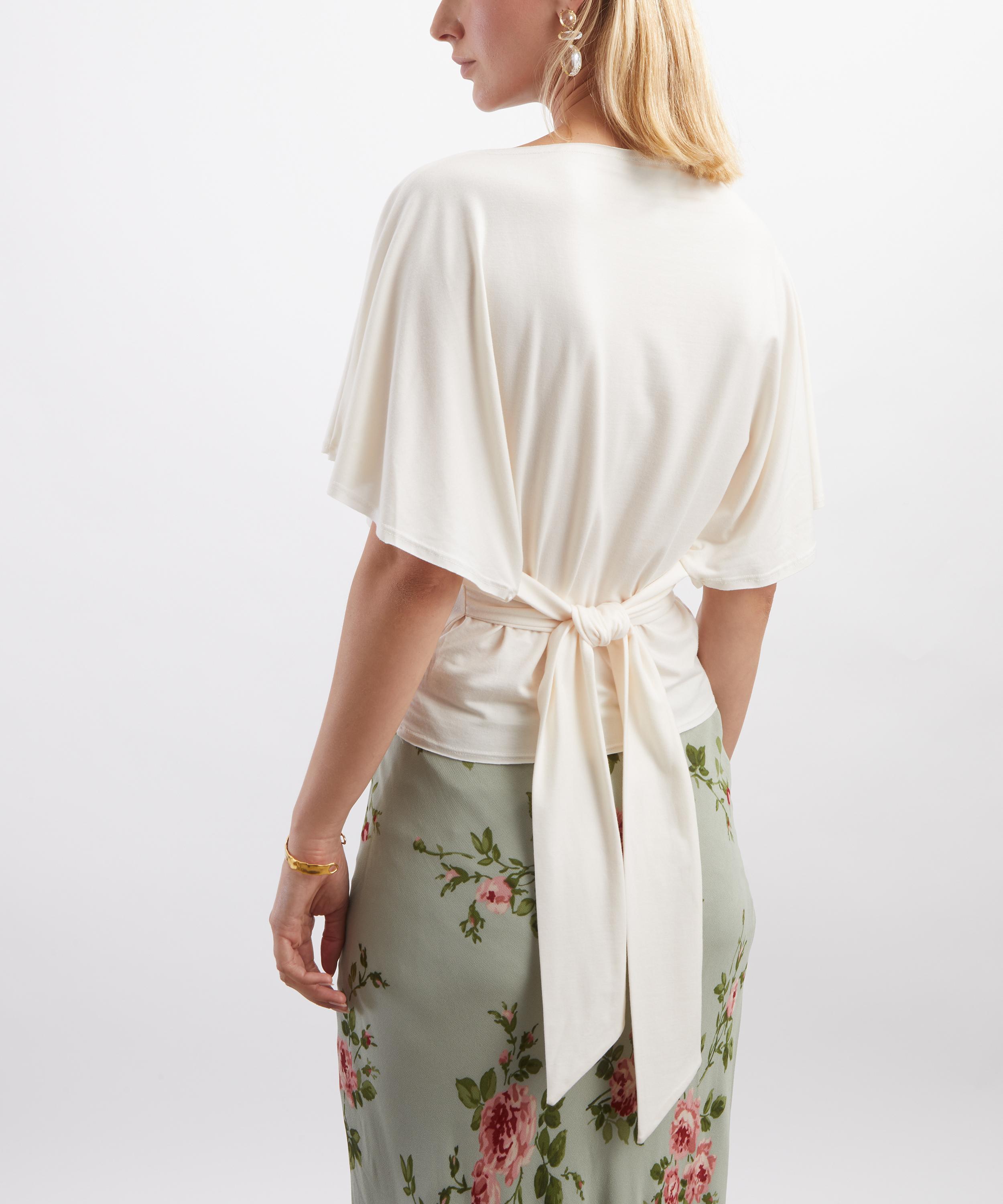 Reformation - Avery Cream Knit Top image number 3