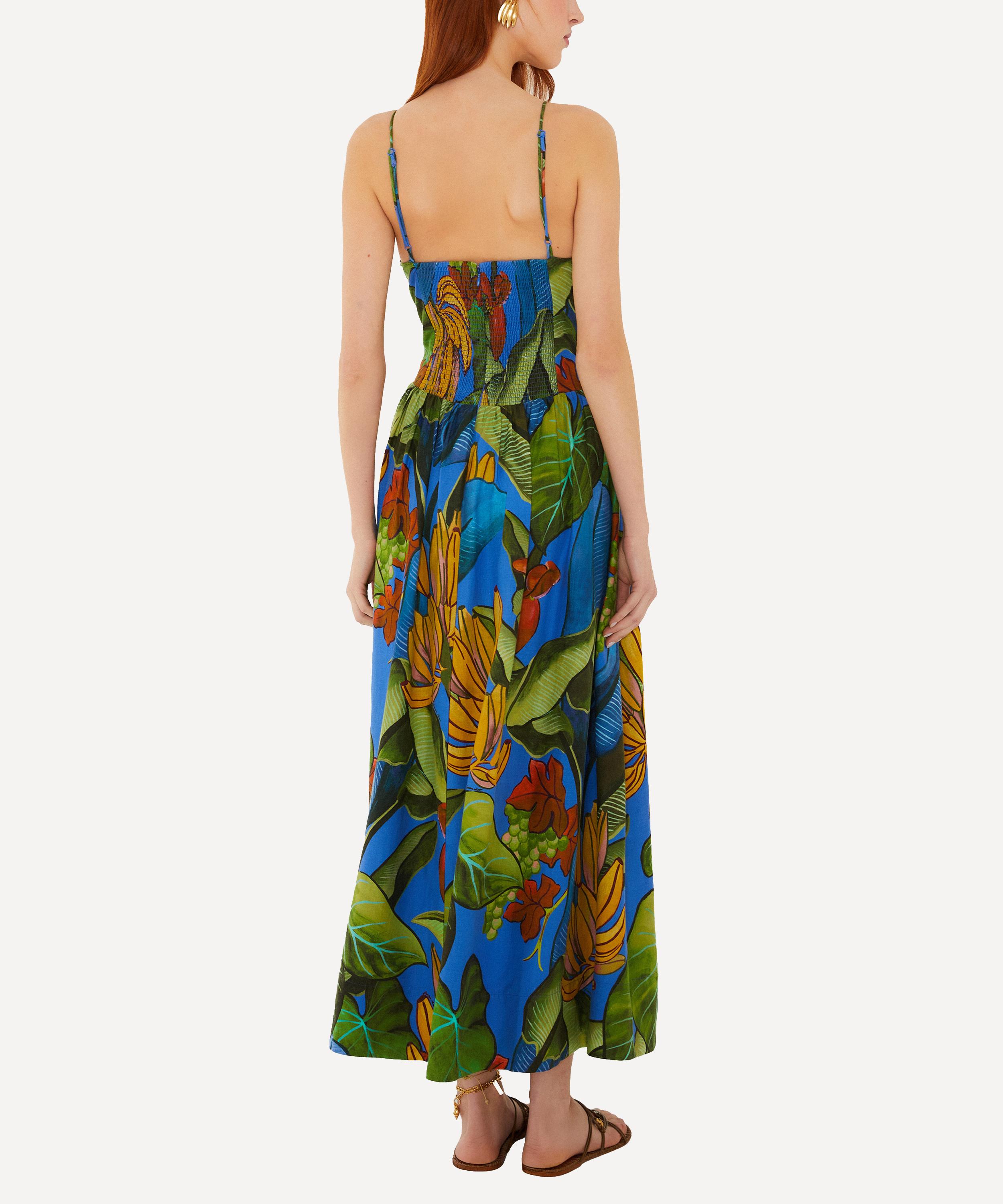 FARM Rio - Blue Banana Grapes 3D Bodice Maxi Dress image number 2