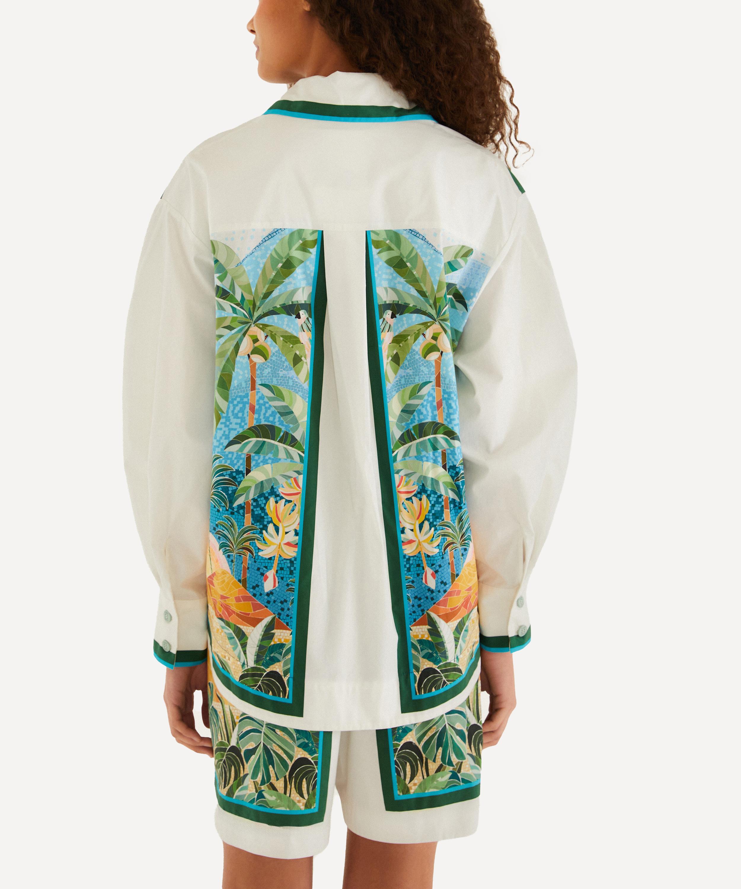 FARM Rio - Multicolor Rio Mosaic Collared Shirt image number 2