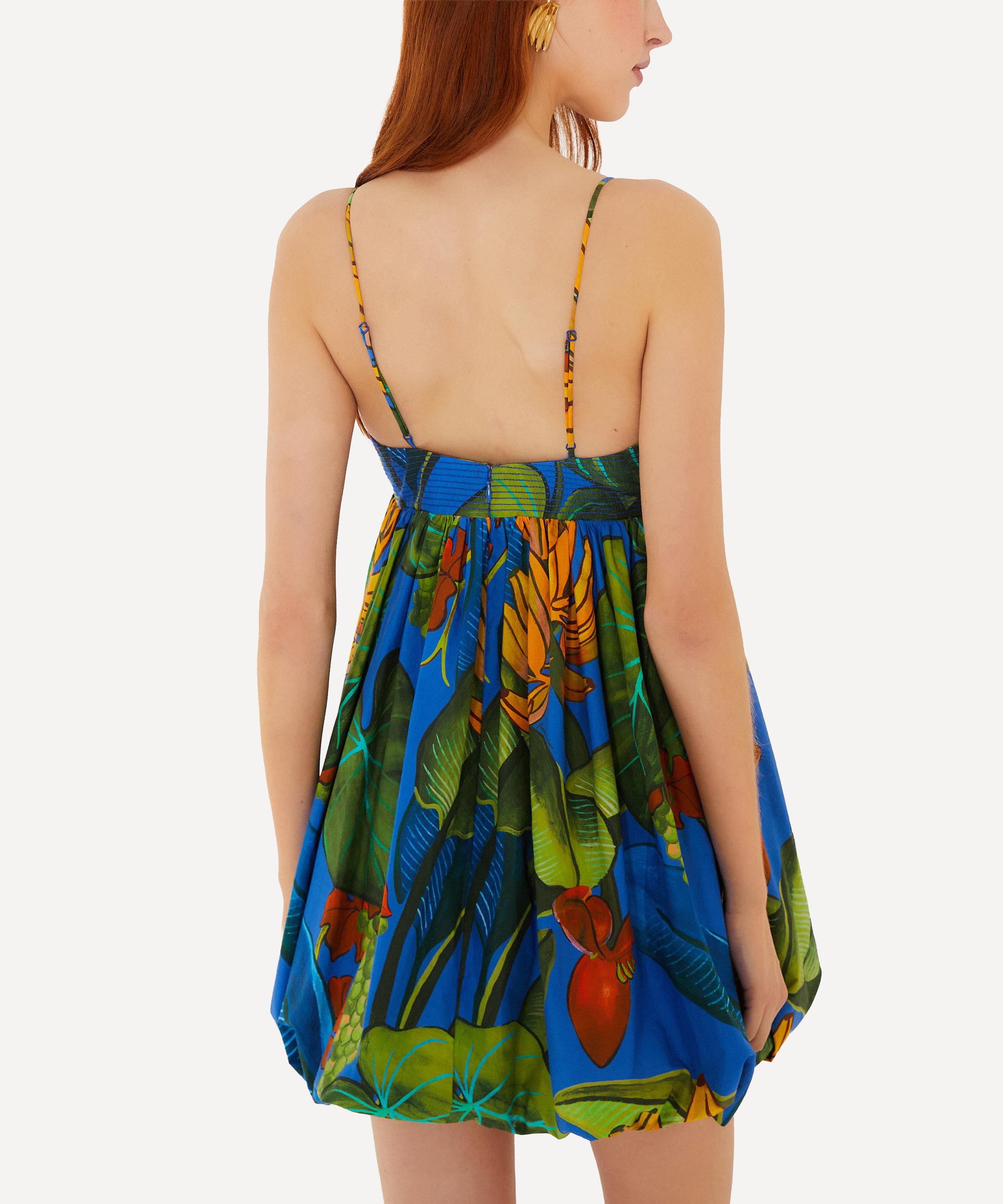 FARM Rio - Blue Banana Grapes Mini Dress image number 2