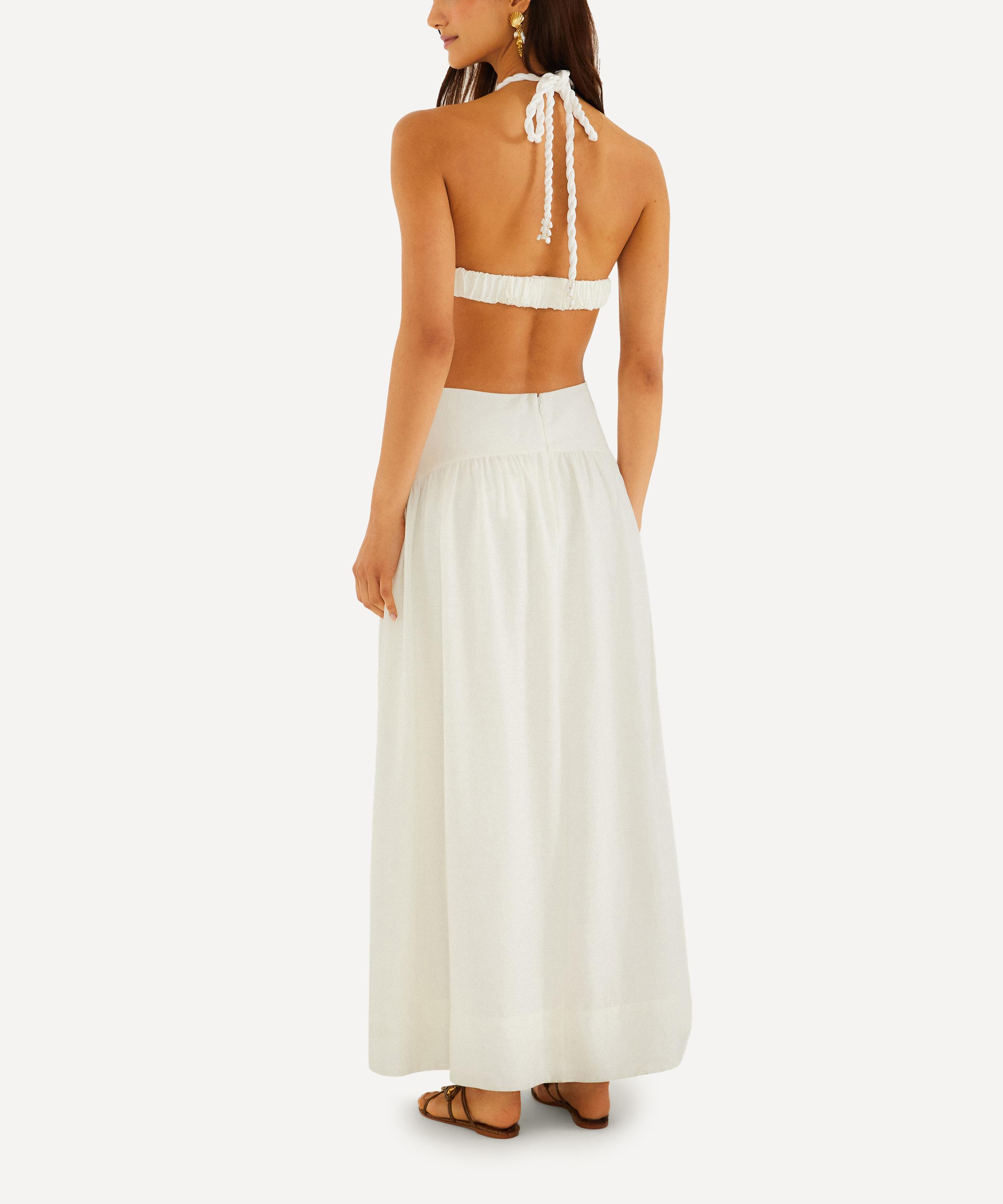 FARM Rio - Off‑White Coast Stars Maxi Dress image number 2