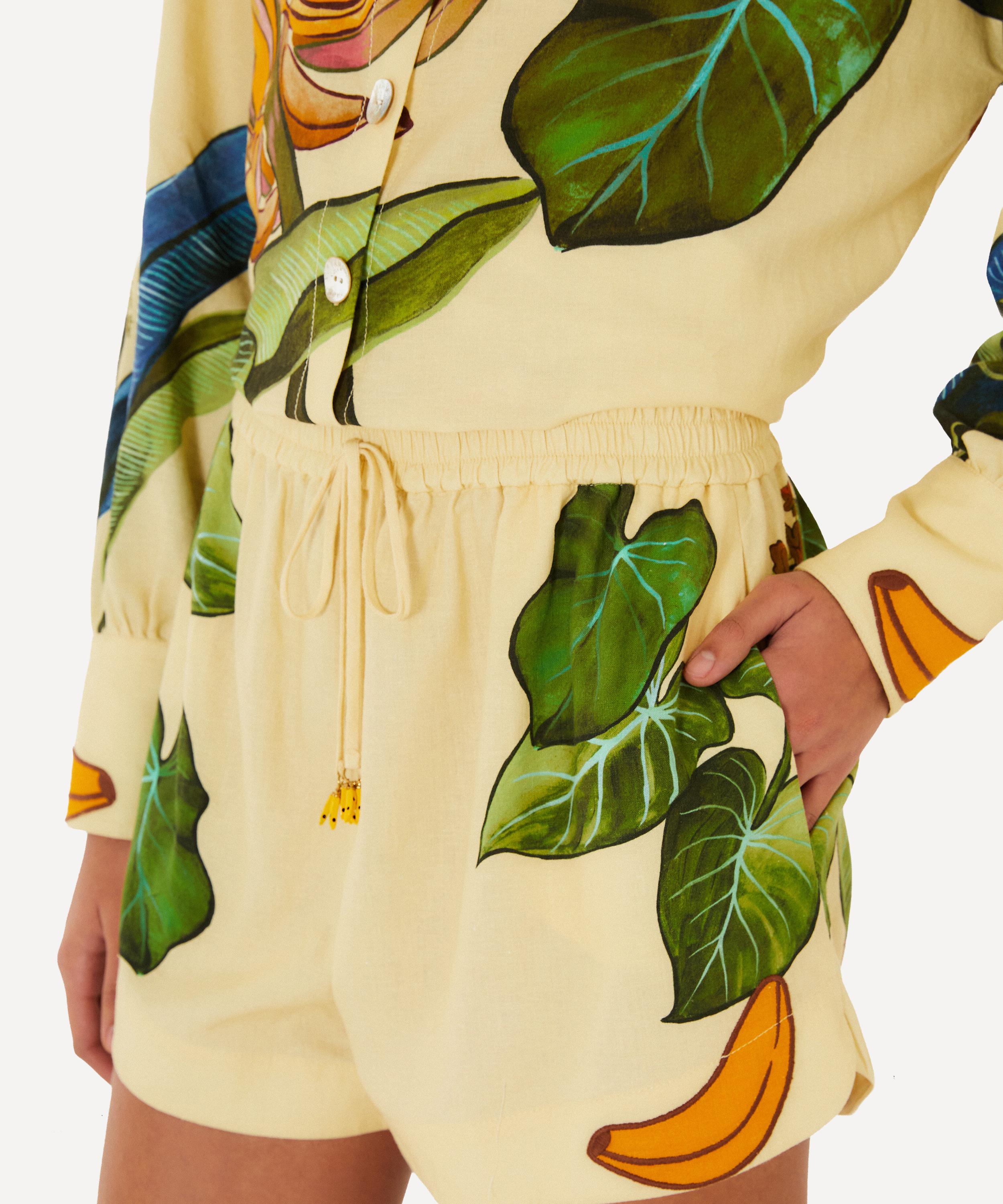 FARM Rio - Yellow Banana Grapes Shorts image number 1