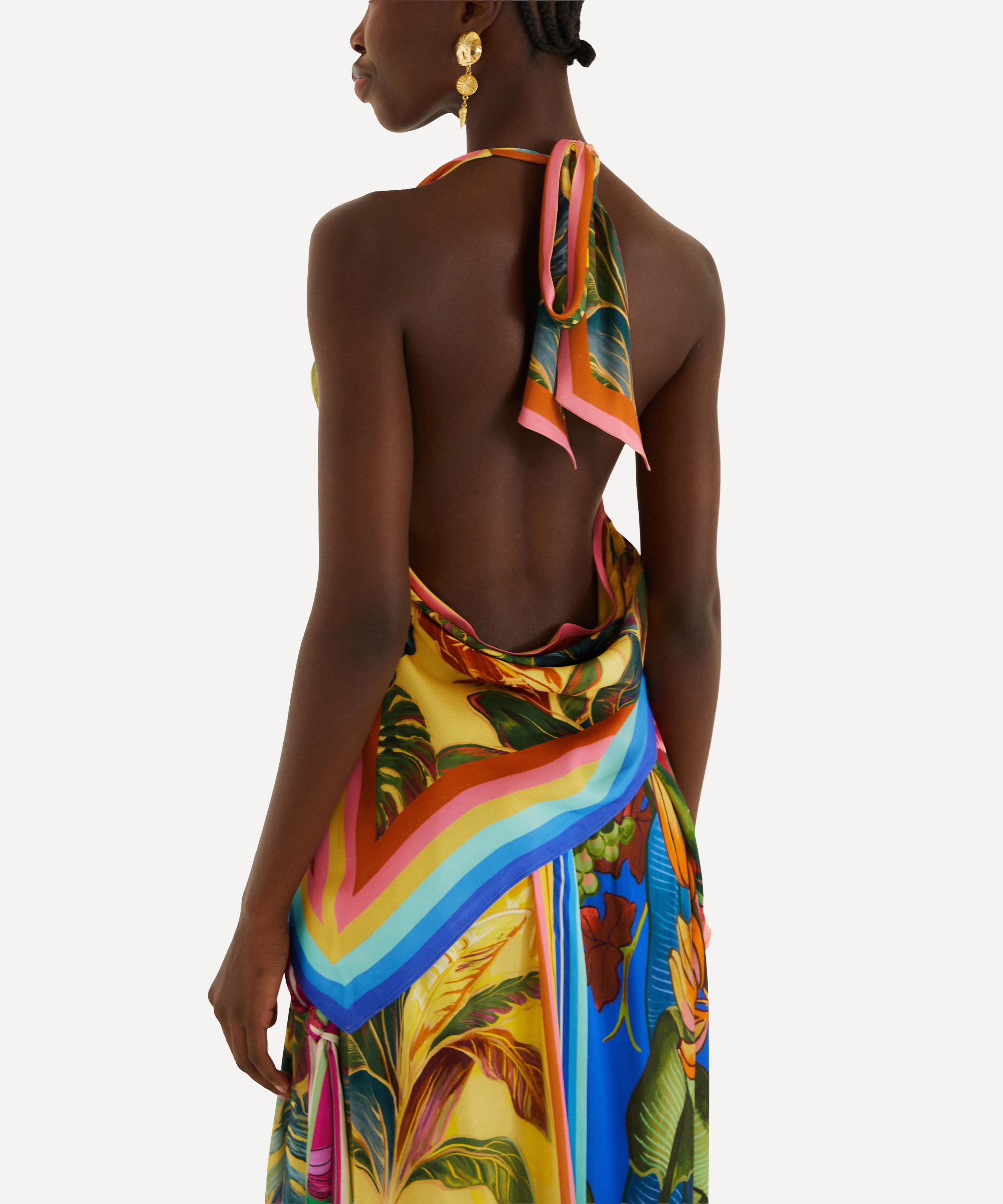 FARM Rio - Multicolour Rainbow Summer Scarf Blouse image number 2