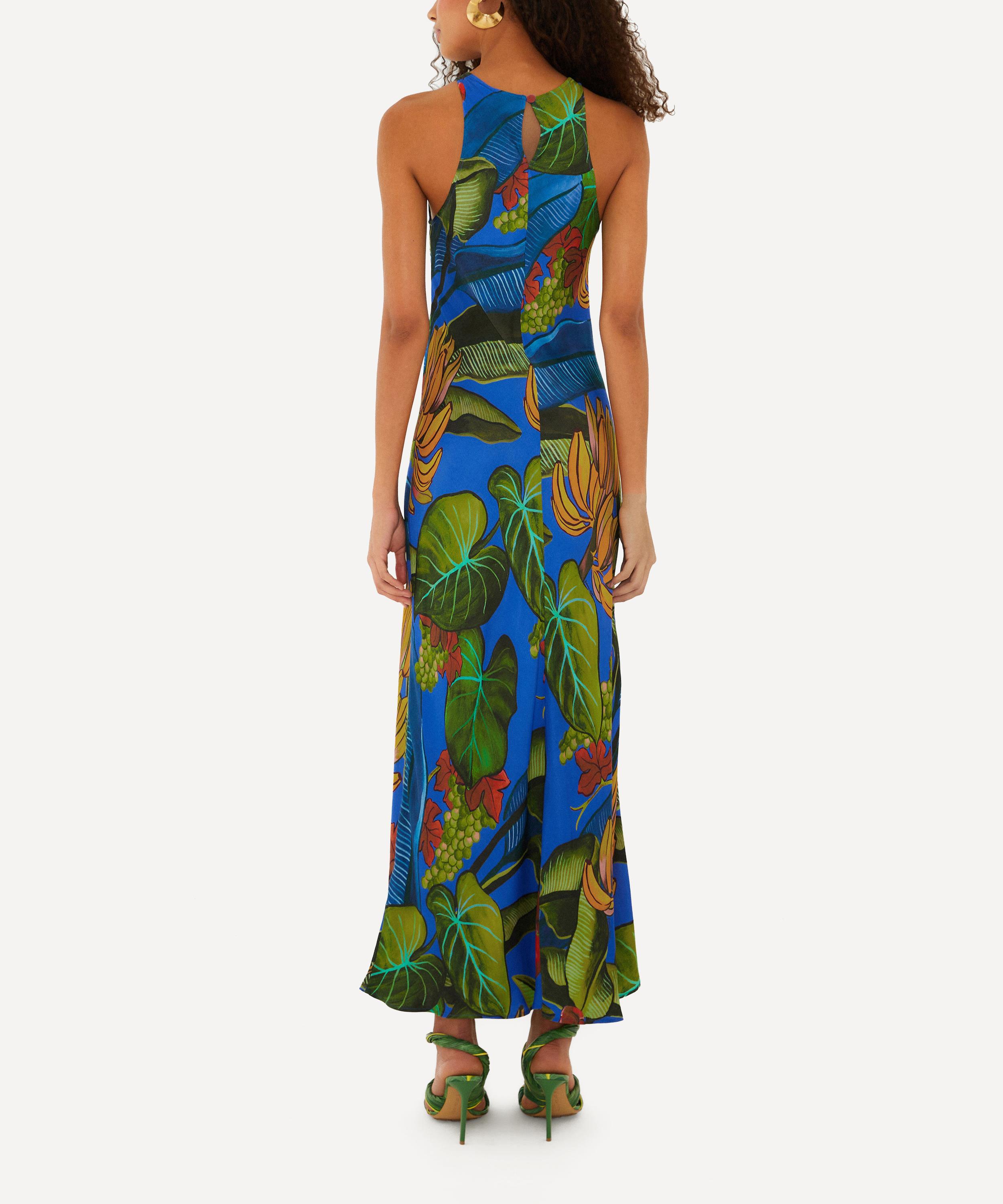 FARM Rio - Blue Banana Grapes Sleeveless Maxi Dress image number 2