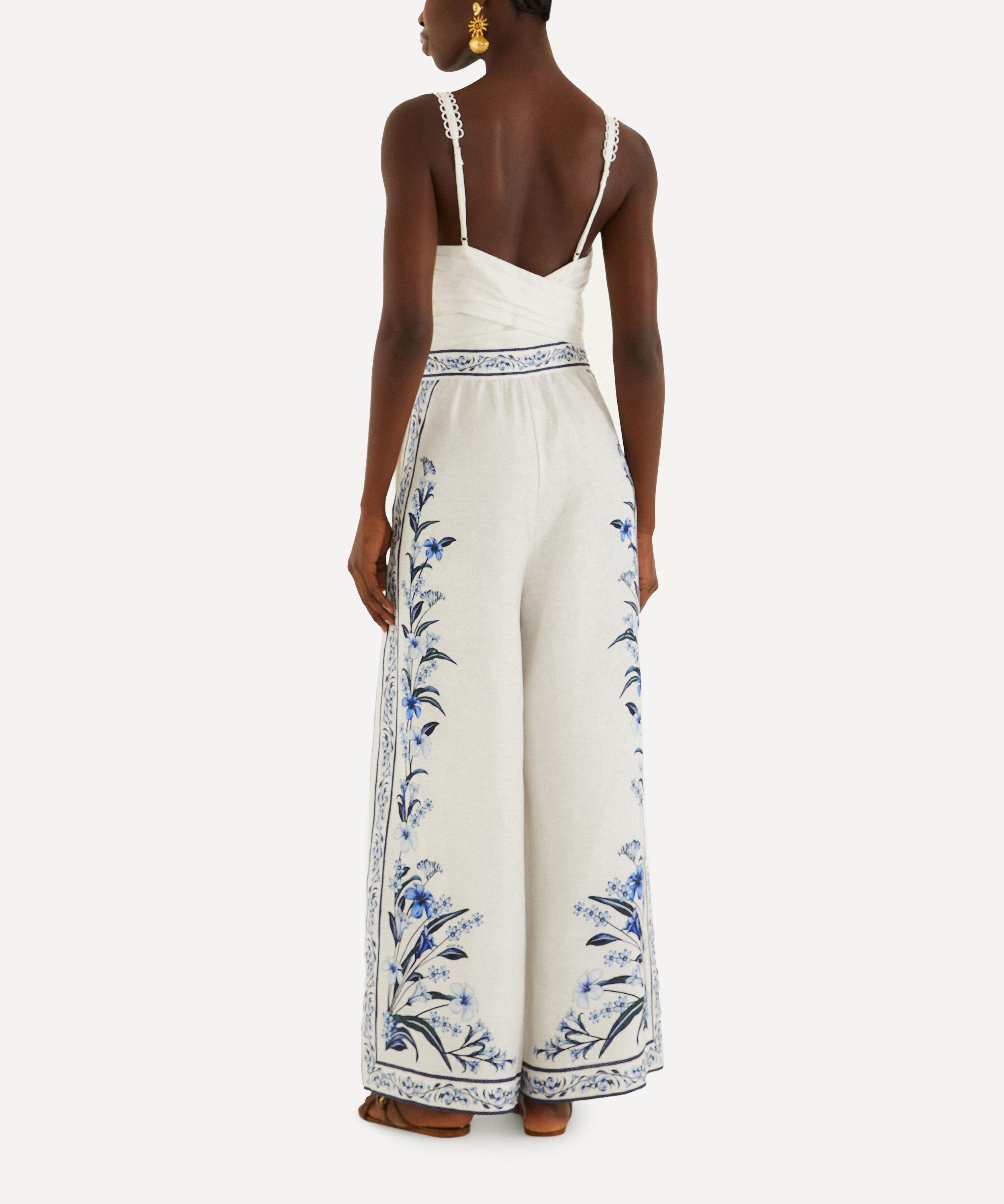 FARM Rio - Off‑White Flowers Arch Maxi Jumpsuit image number 2