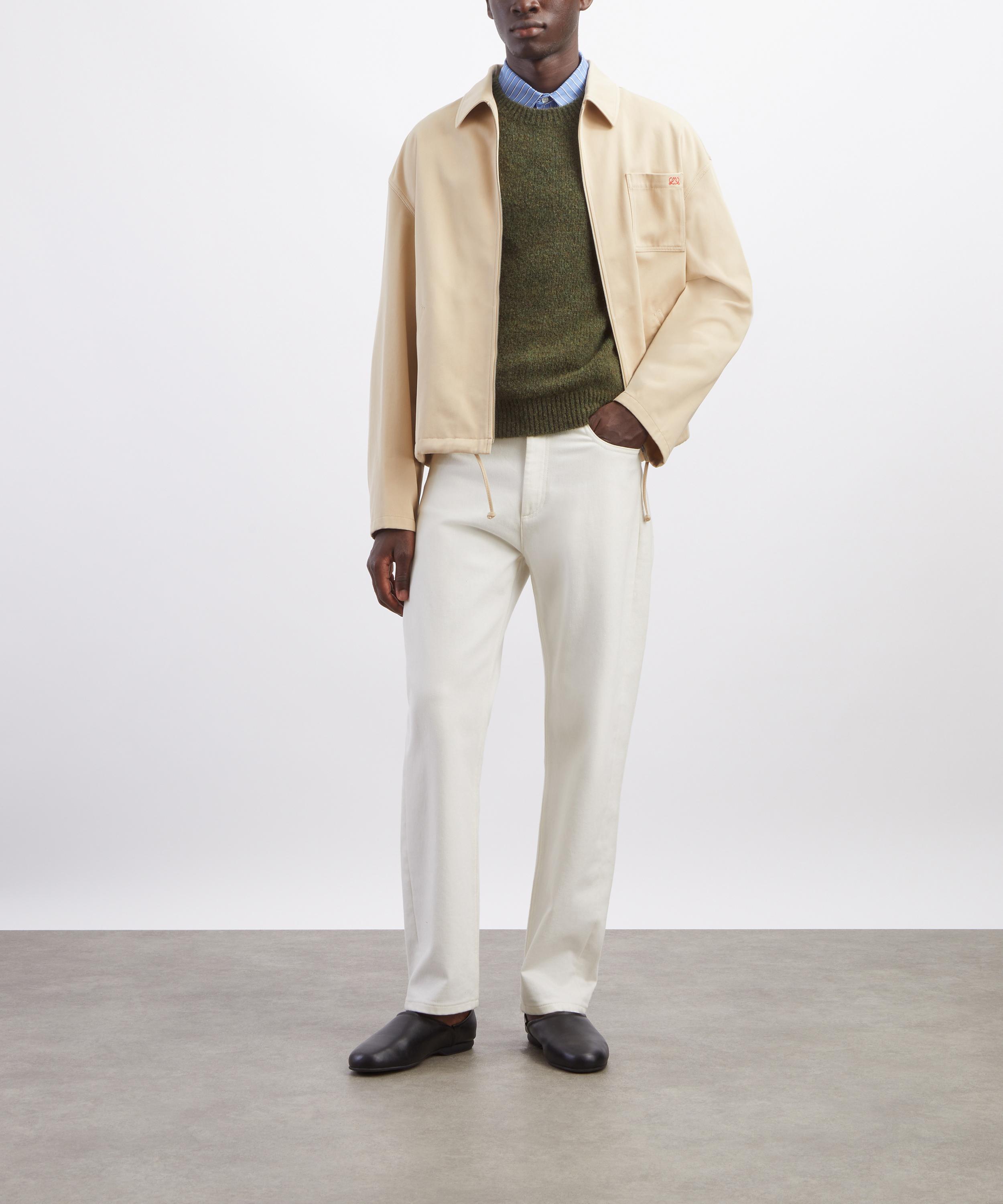 Loewe - Beige Cotton Twill Zip-Up Jacket image number 1