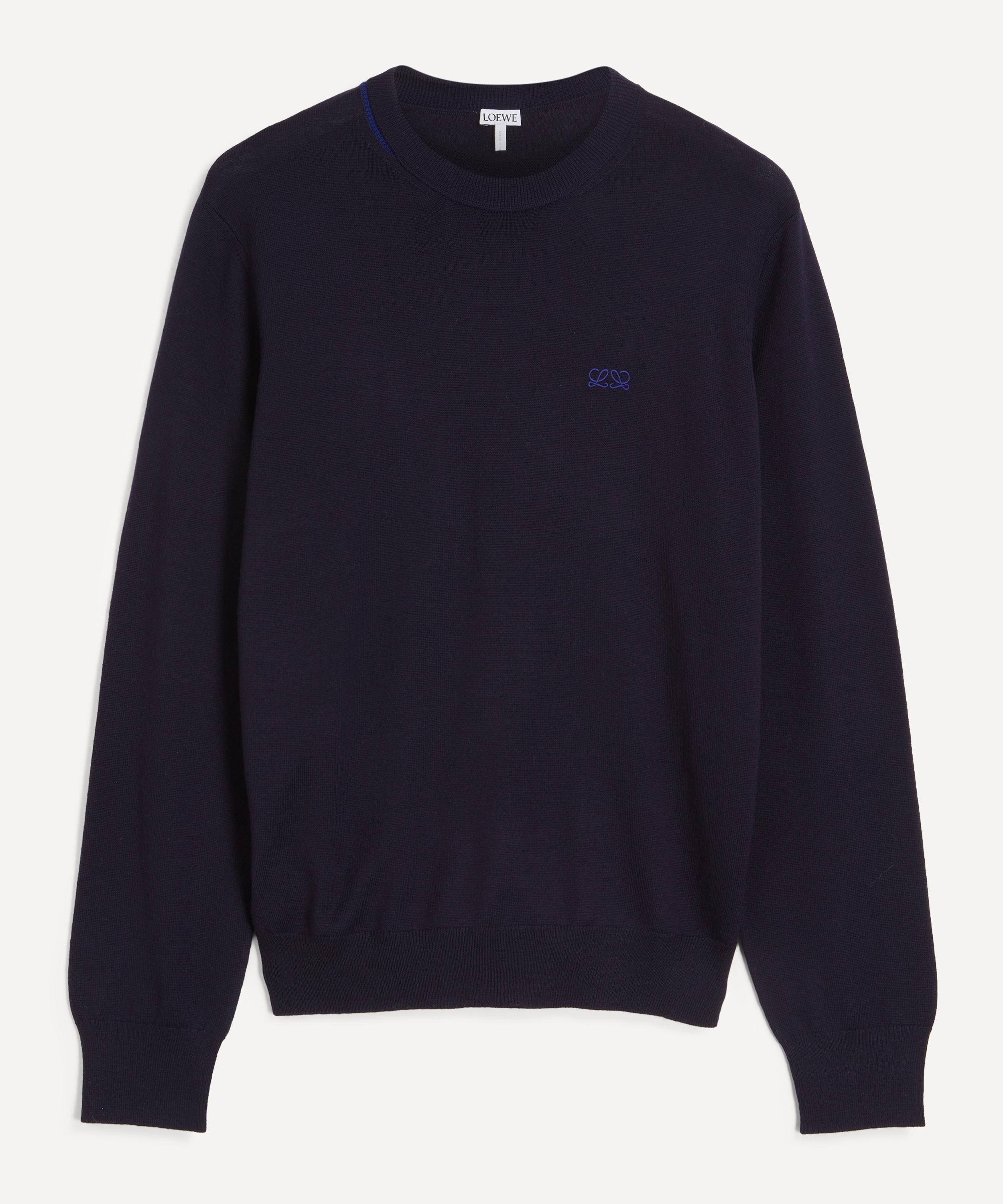 Loewe - Navy Merino Wool Jumper image number 0