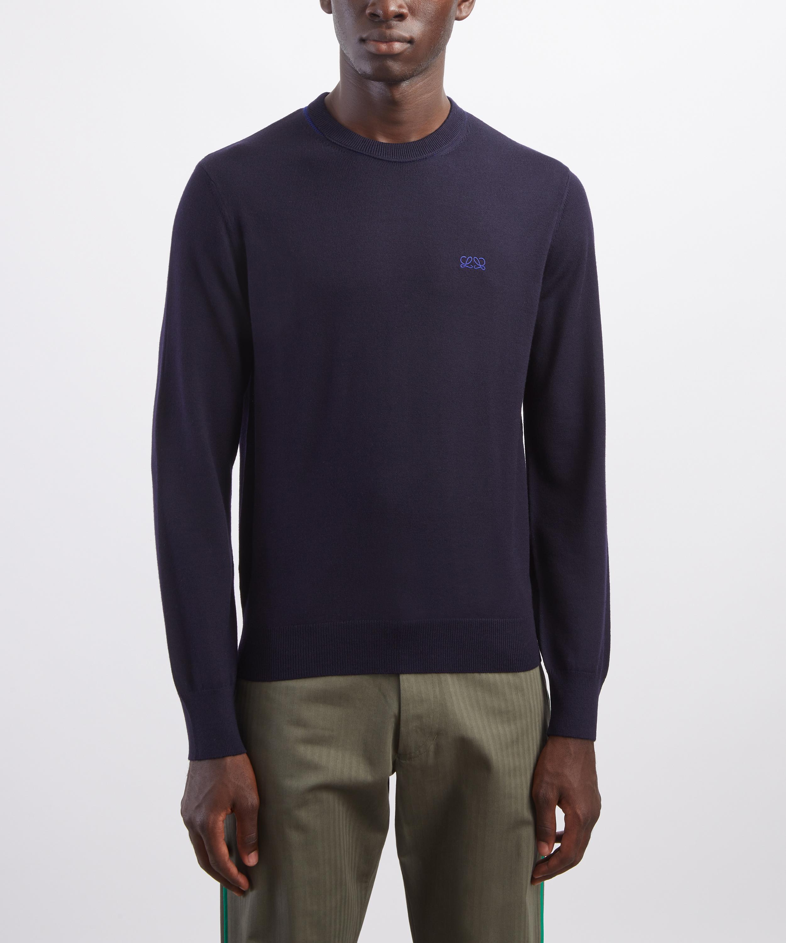 Loewe - Navy Merino Wool Jumper image number 2