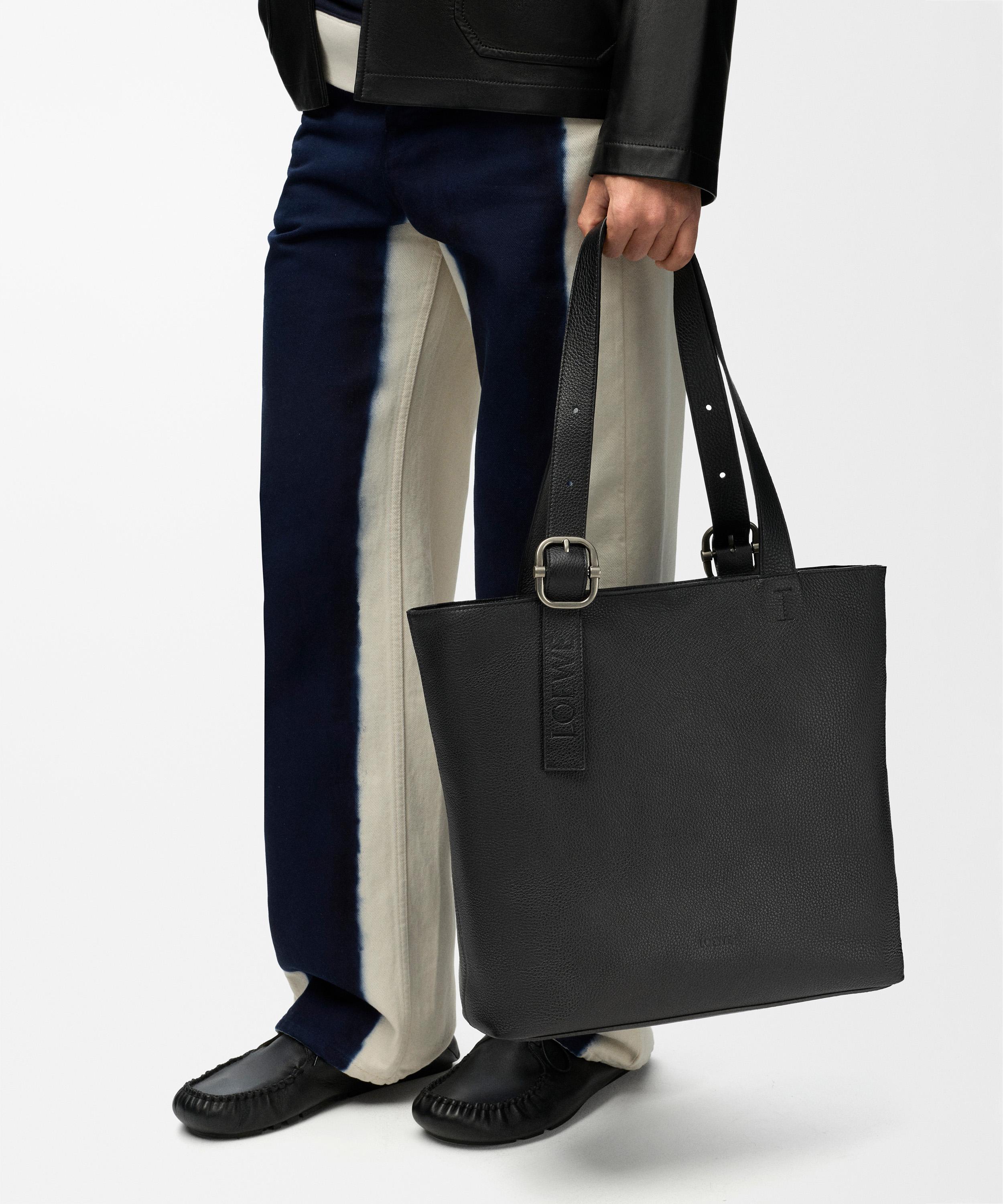 Loewe - Black Leather Hobo Bag image number 1