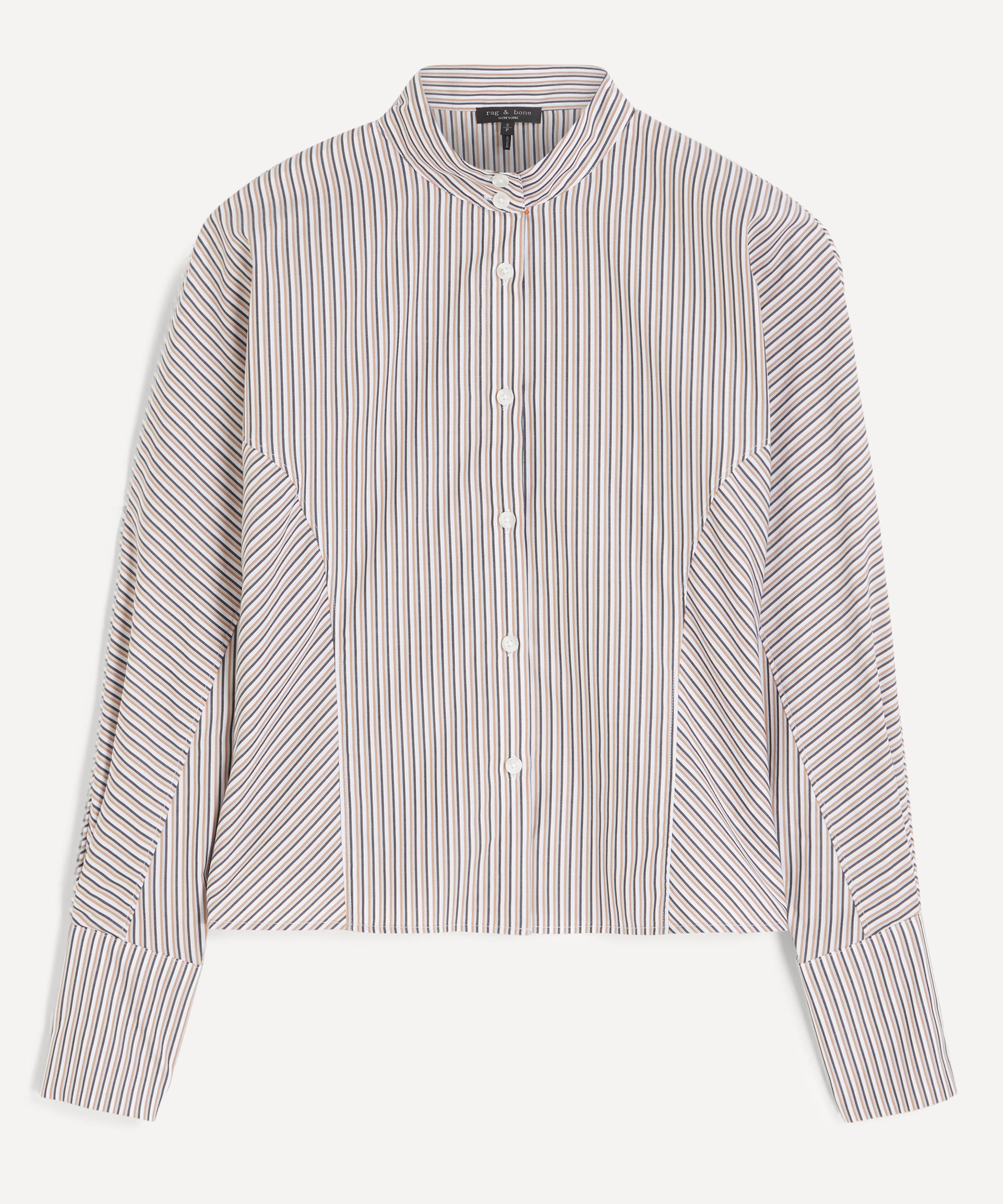 Rag & Bone - Dustin Striped Cotton Poplin Shirt