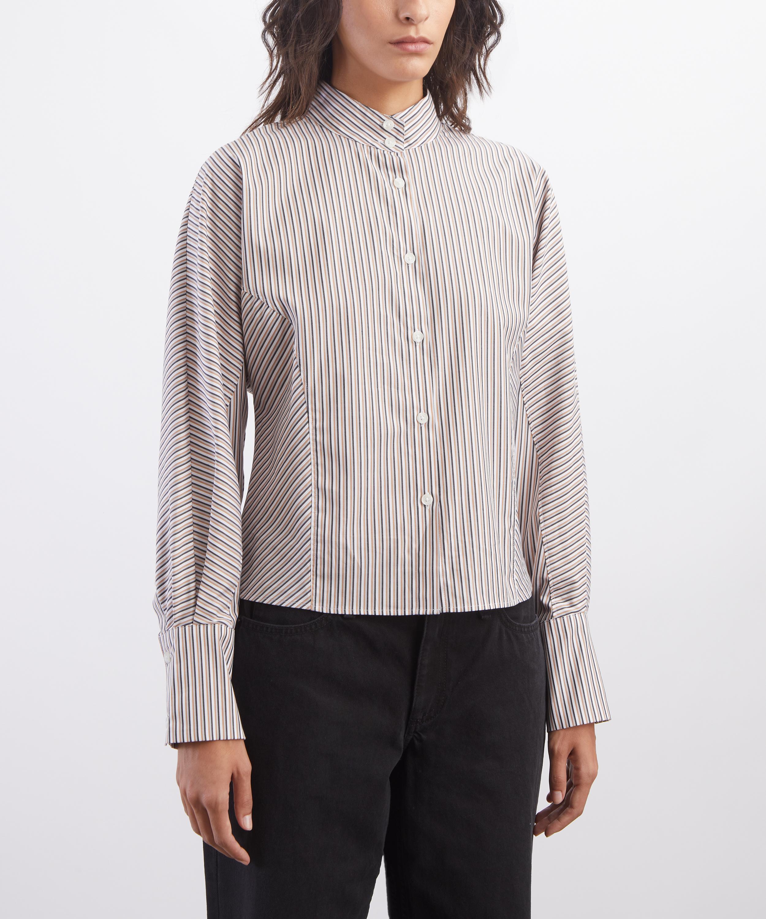 Rag & Bone - Dustin Striped Cotton Poplin Shirt image number 2
