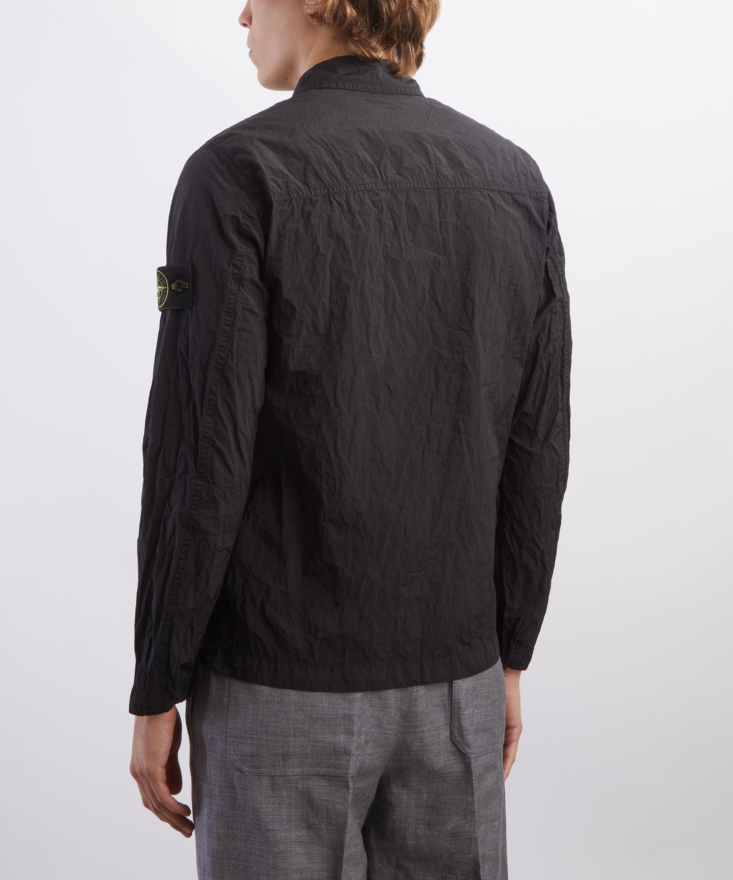 Stone Island - Nylon Metal Zip-Up Overshirt in Black image number 3