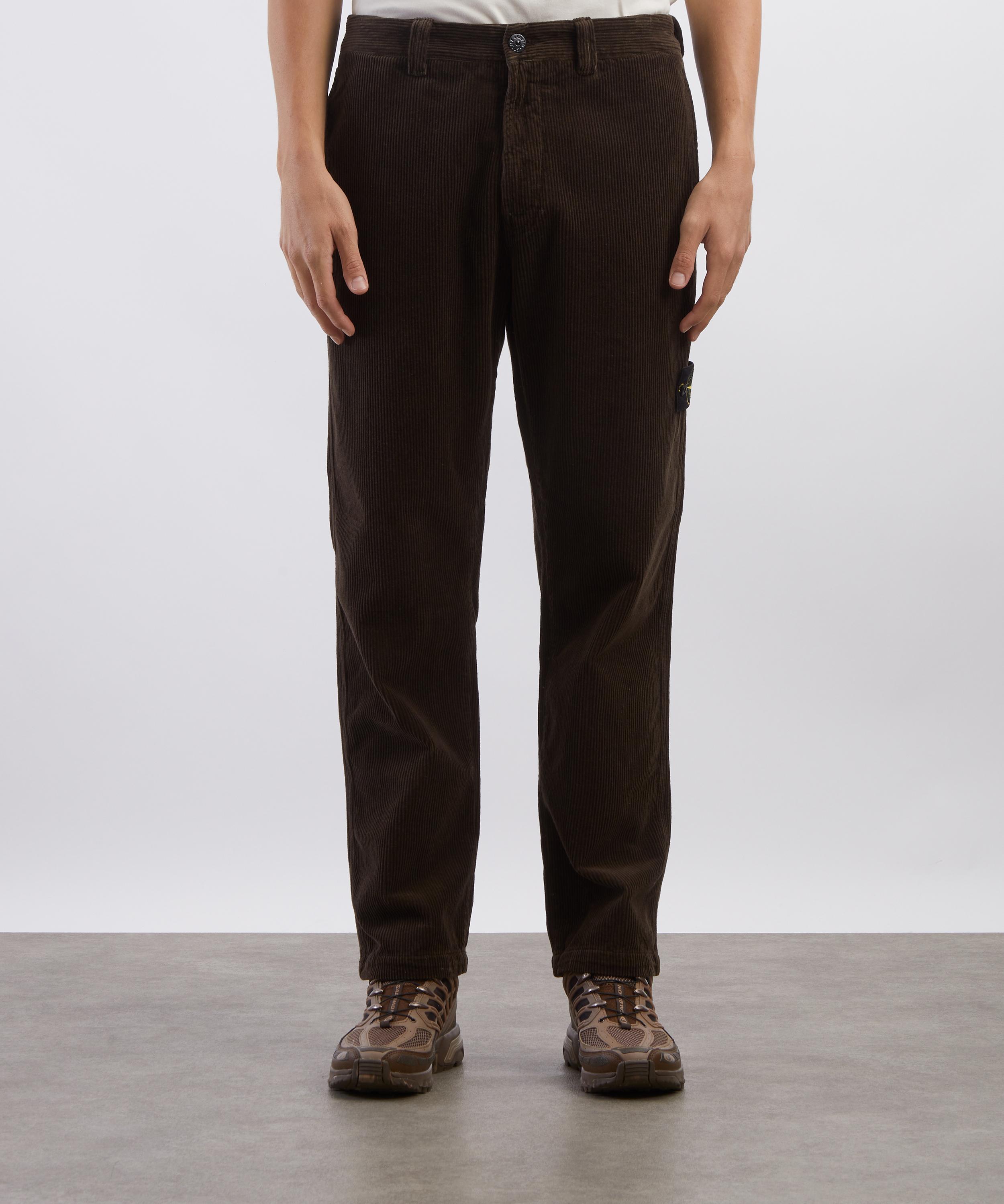 Stone Island - Dark Grey Organic Corduroy Trousers image number 2