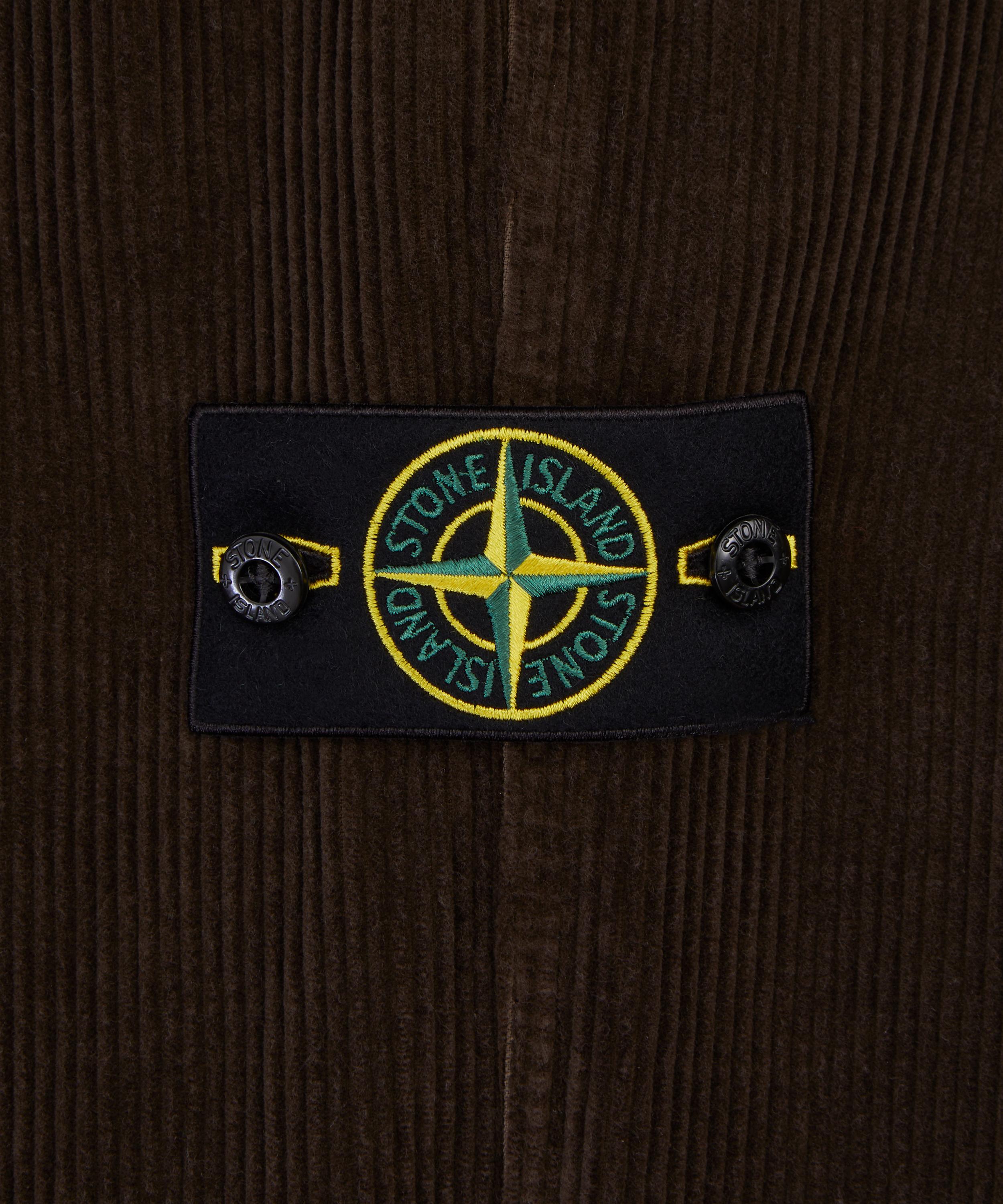 Stone Island - Dark Grey Organic Corduroy Trousers image number 4