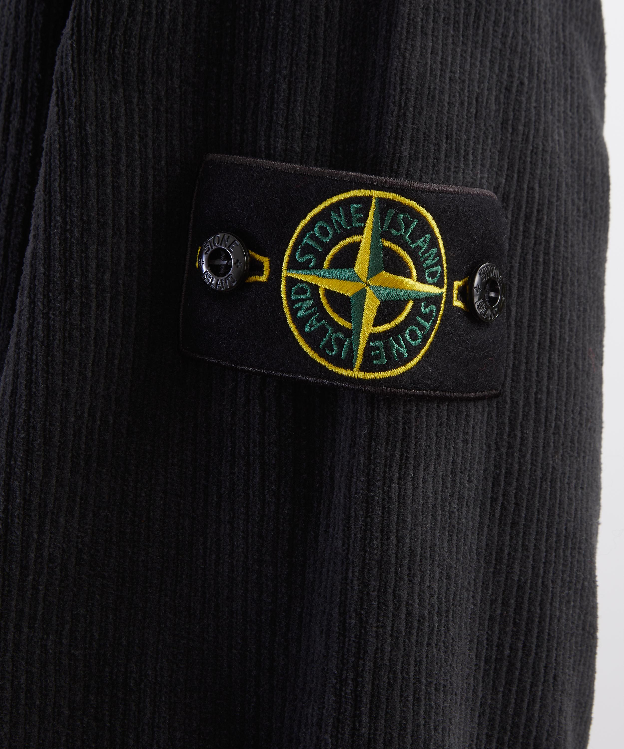 Stone Island - Lead Grey Jersey Corduroy Sweatshirt image number 4