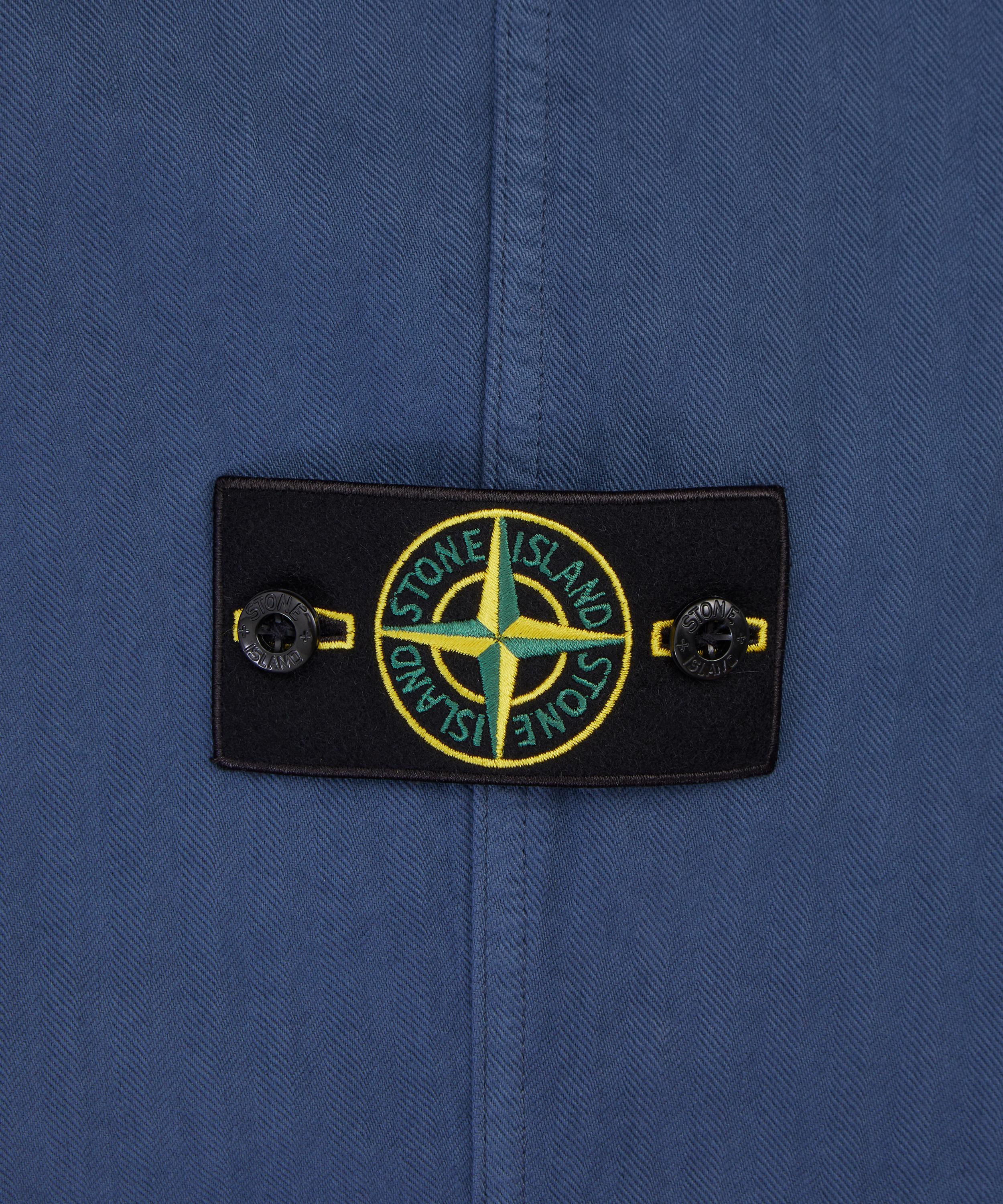 Stone Island - Cotton Herringbone Chinos in Slate Blue image number 4