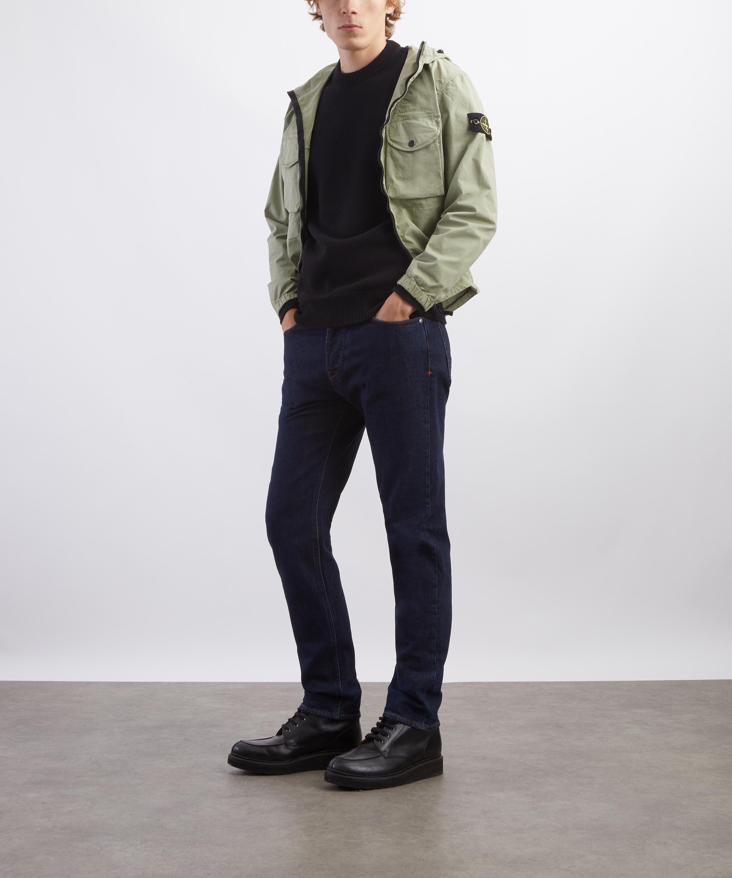 Stone Island - Lambswool Crew-Neck Jumper in Black image number 1