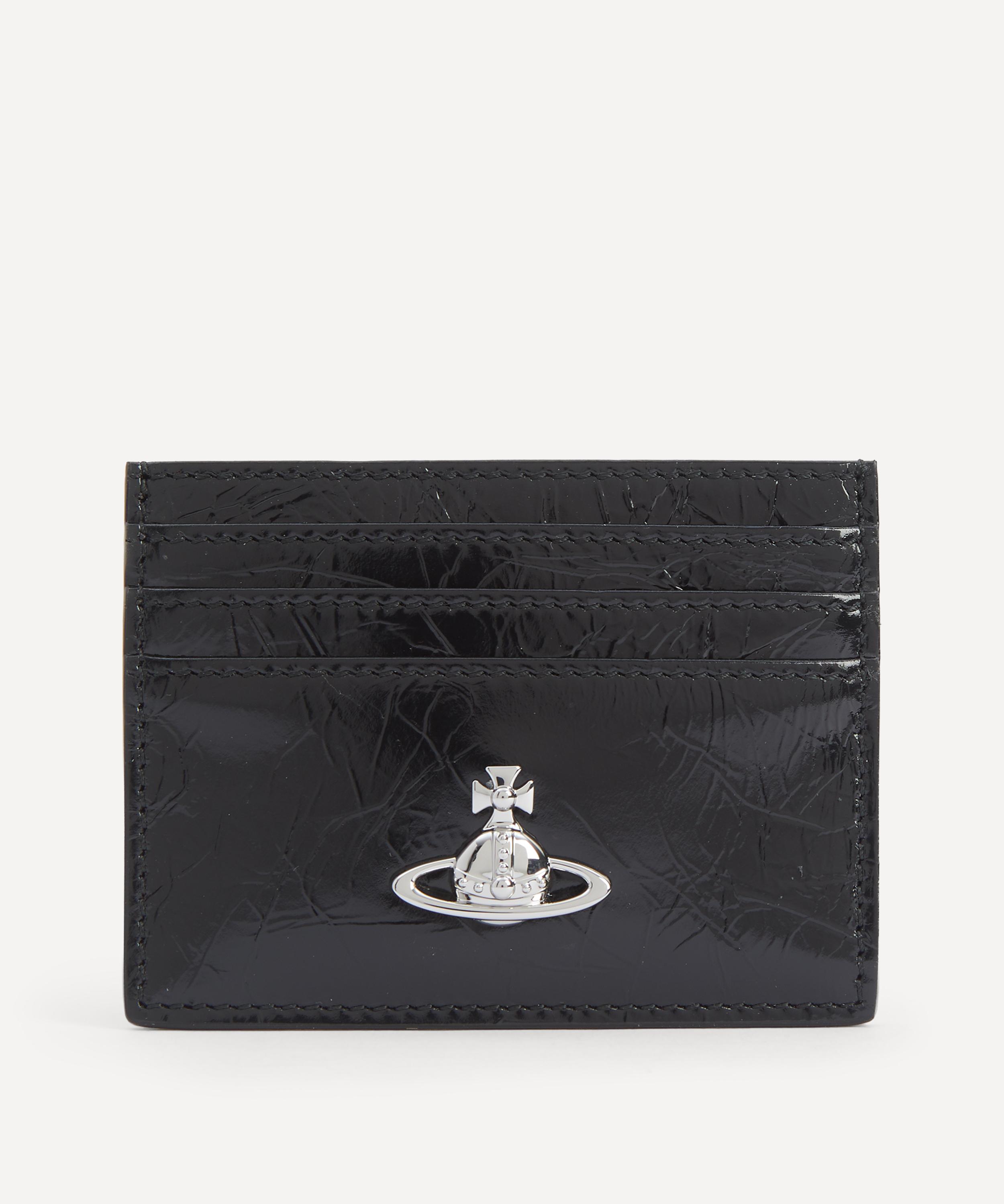 Vivienne Westwood - Slim Flat Croc Effect Leather Card Holder image number 0