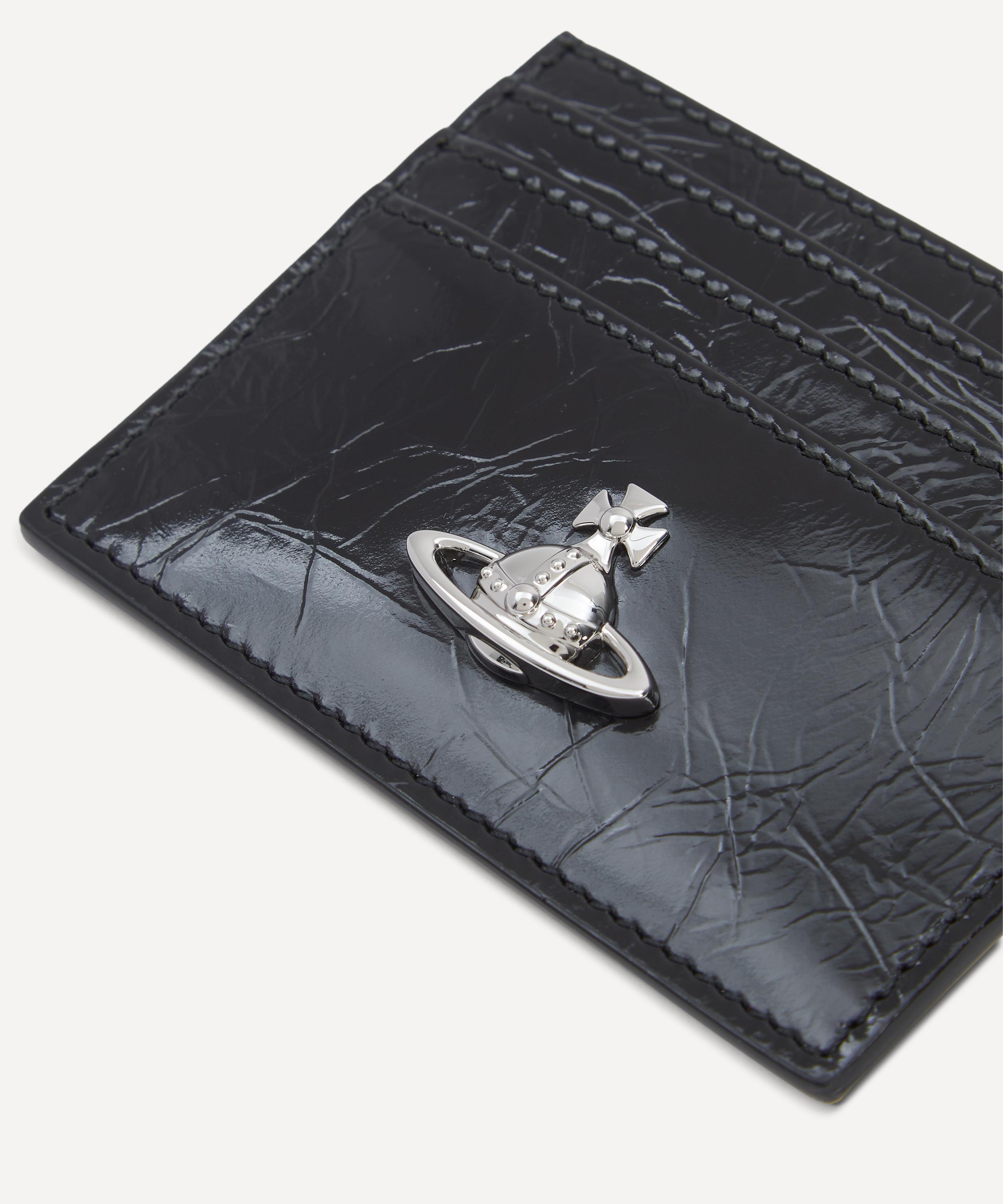 Vivienne Westwood - Slim Flat Croc Effect Leather Card Holder image number 2