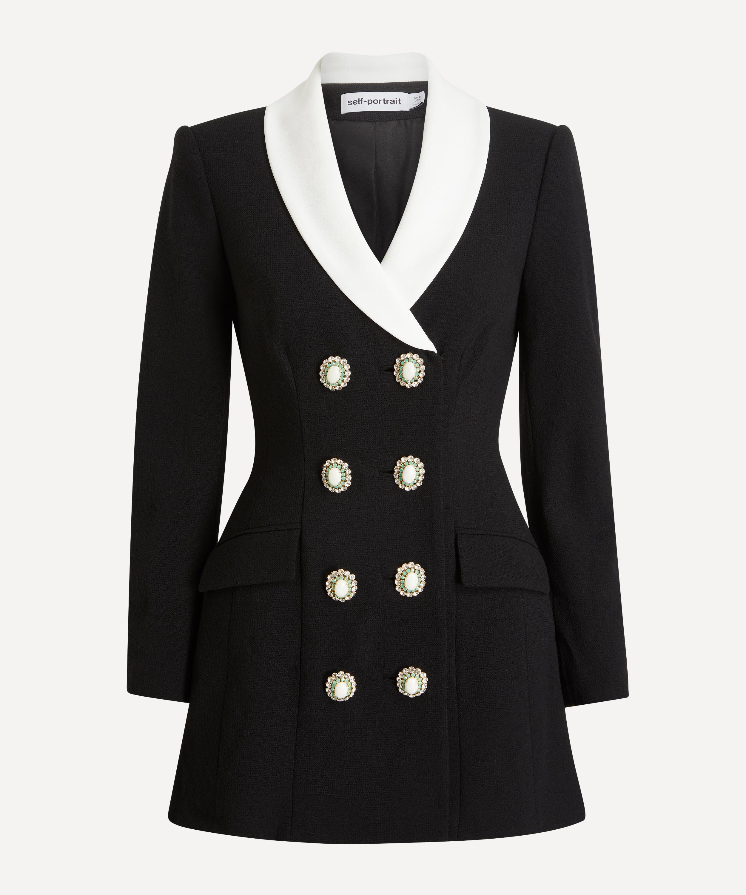 Self-Portrait - Black Tailored Blazer Mini Dress image number 0