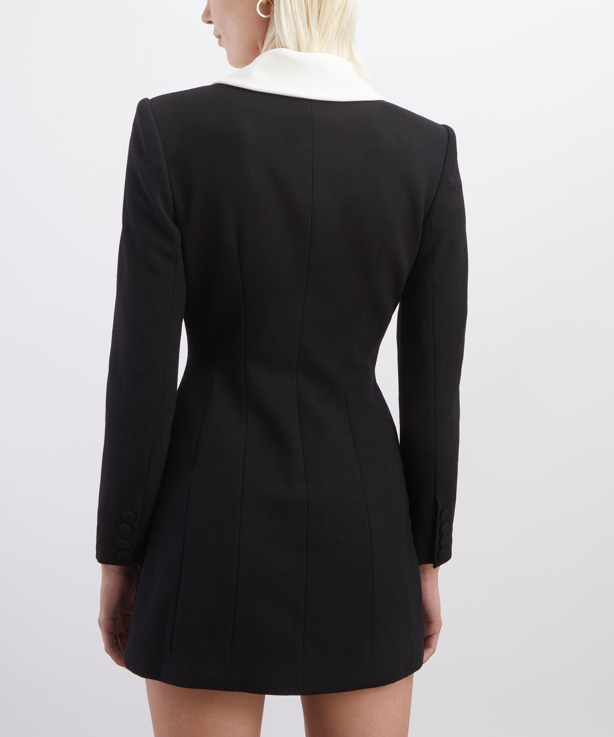 Self-Portrait - Black Tailored Blazer Mini Dress image number 3