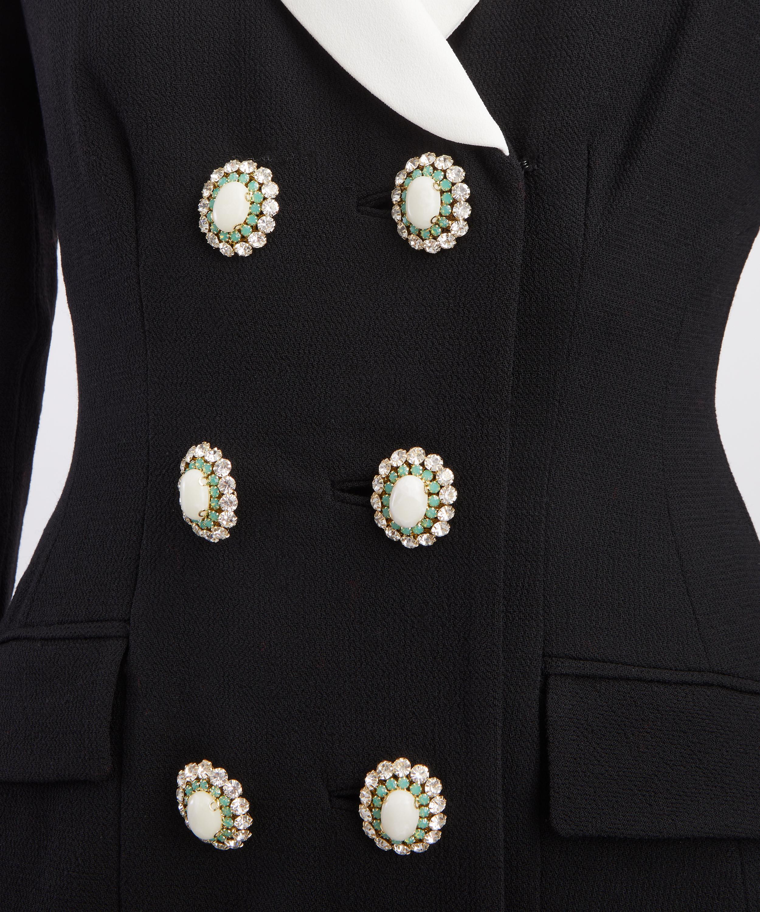 Self-Portrait - Black Tailored Blazer Mini Dress image number 4