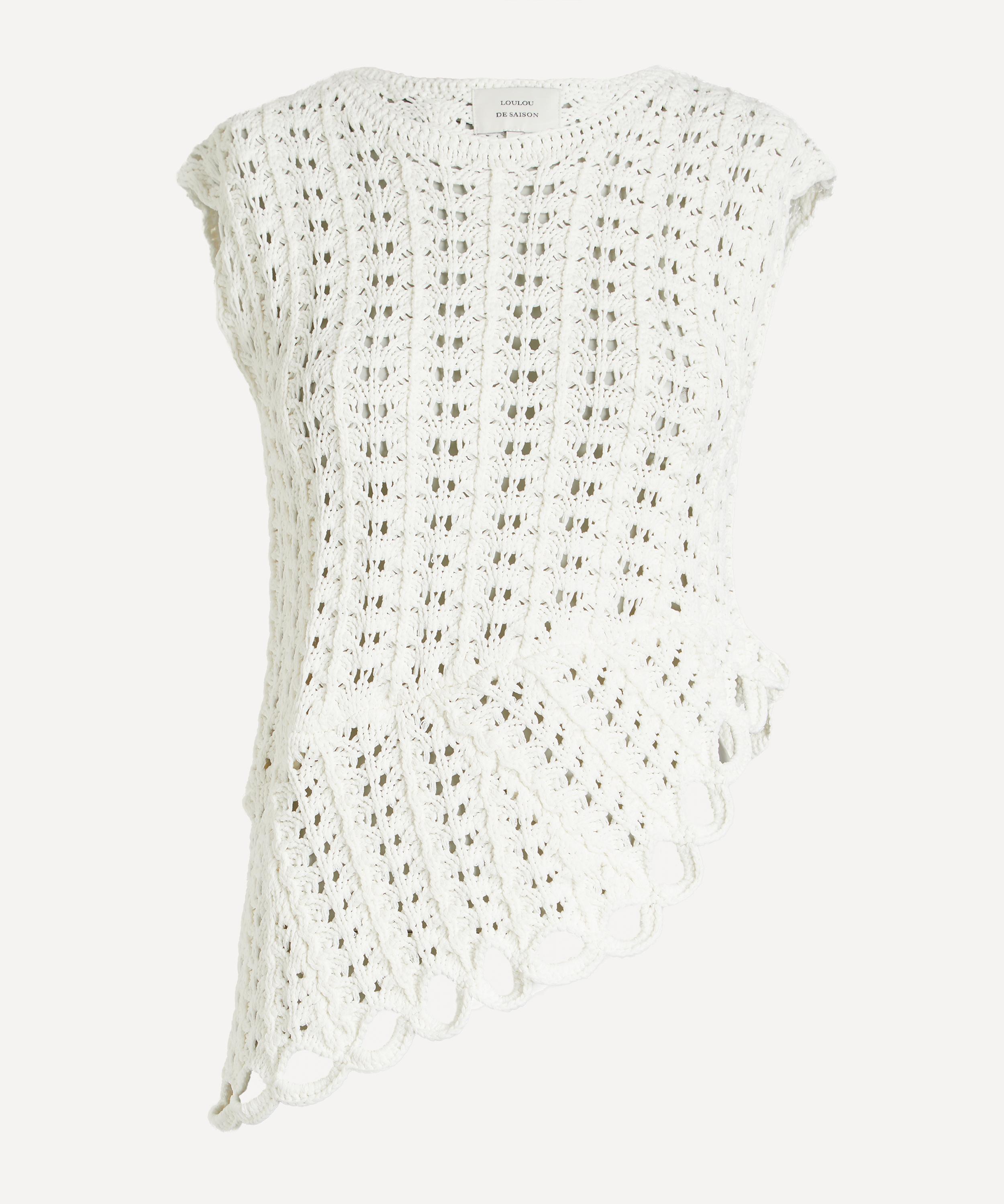 LOULOU DE SAISON - Saez Ruffled Crochet Top image number 0