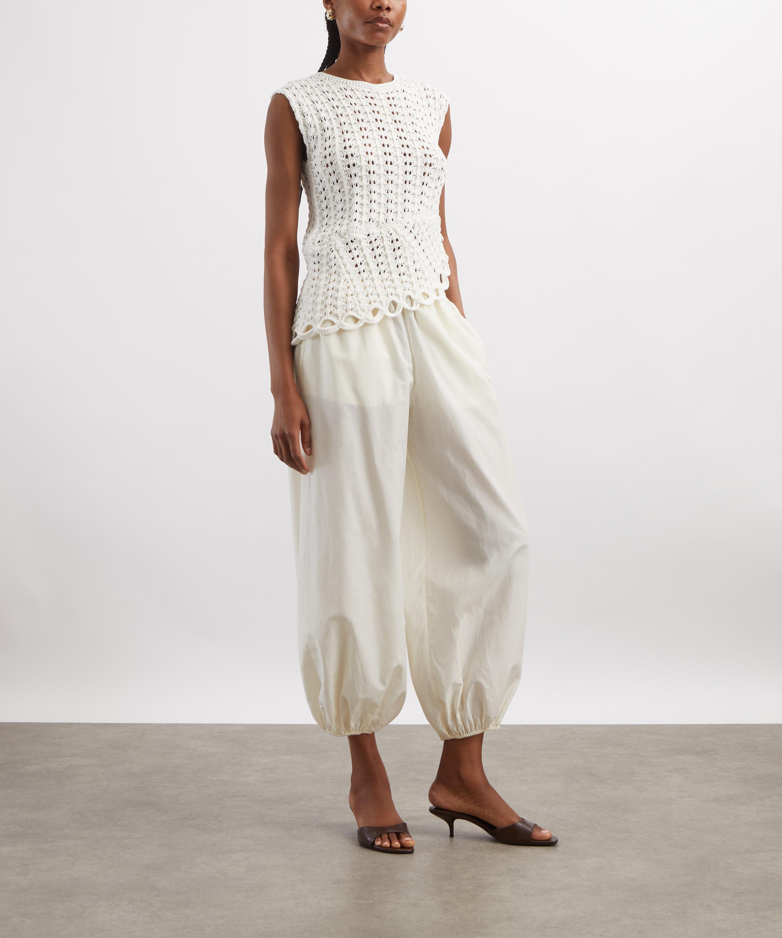 LOULOU DE SAISON - Saez Ruffled Crochet Top image number 1